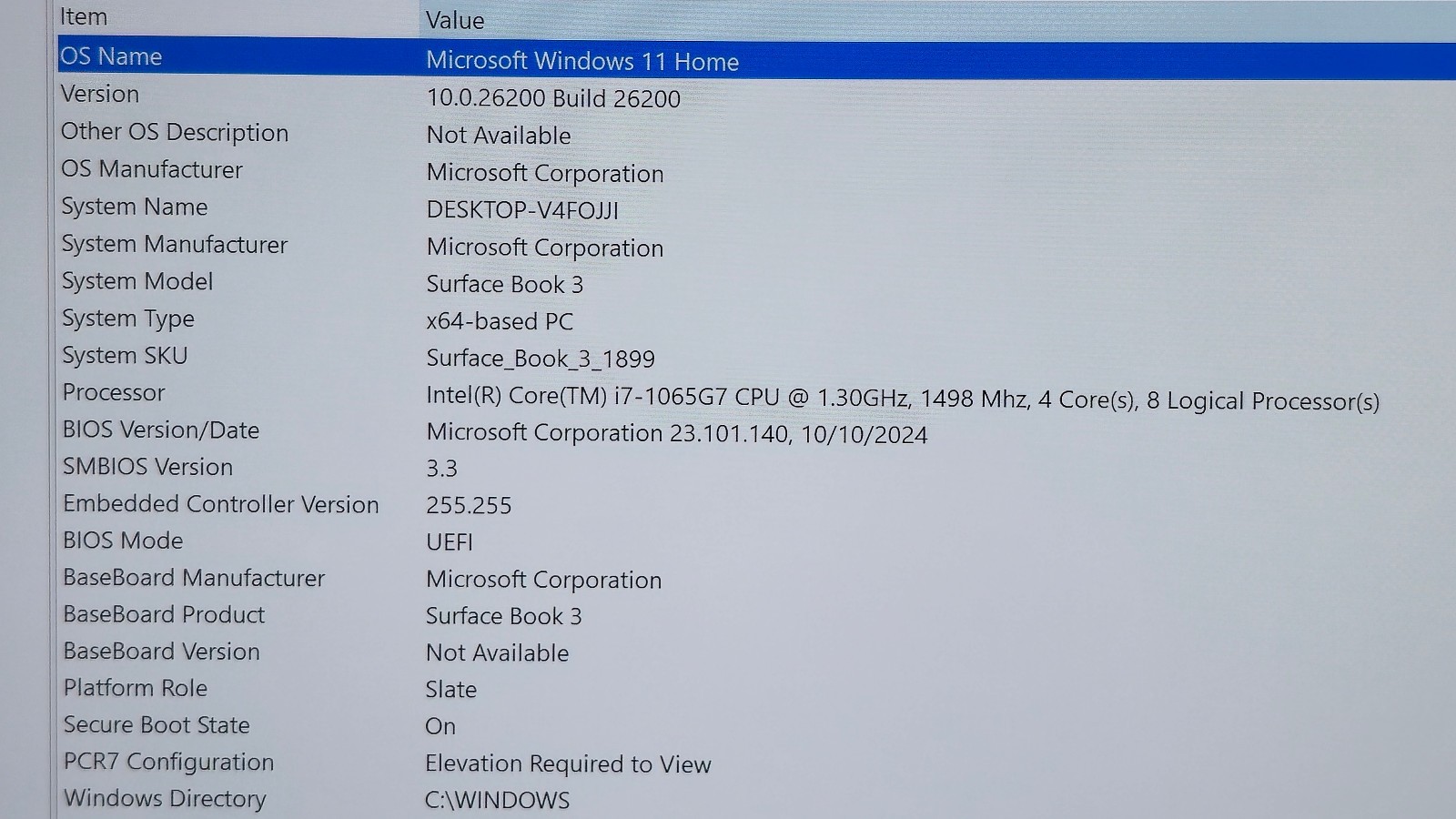 Surface Book 3 15″ (1899) i7-1065G7 32GB RAM 1TB SSD GTX 1660 GPU 6GB GDDR6