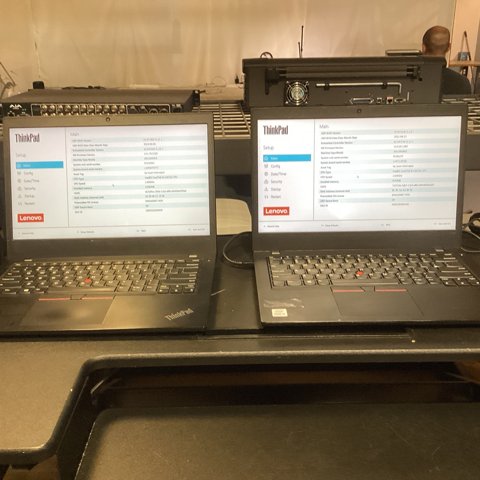 Lot 2 Lenovo ThinkPad L14 Gen 1 14″ i5-10210U 1.6GHz 16GB RAM 256GB SSD NO OS
