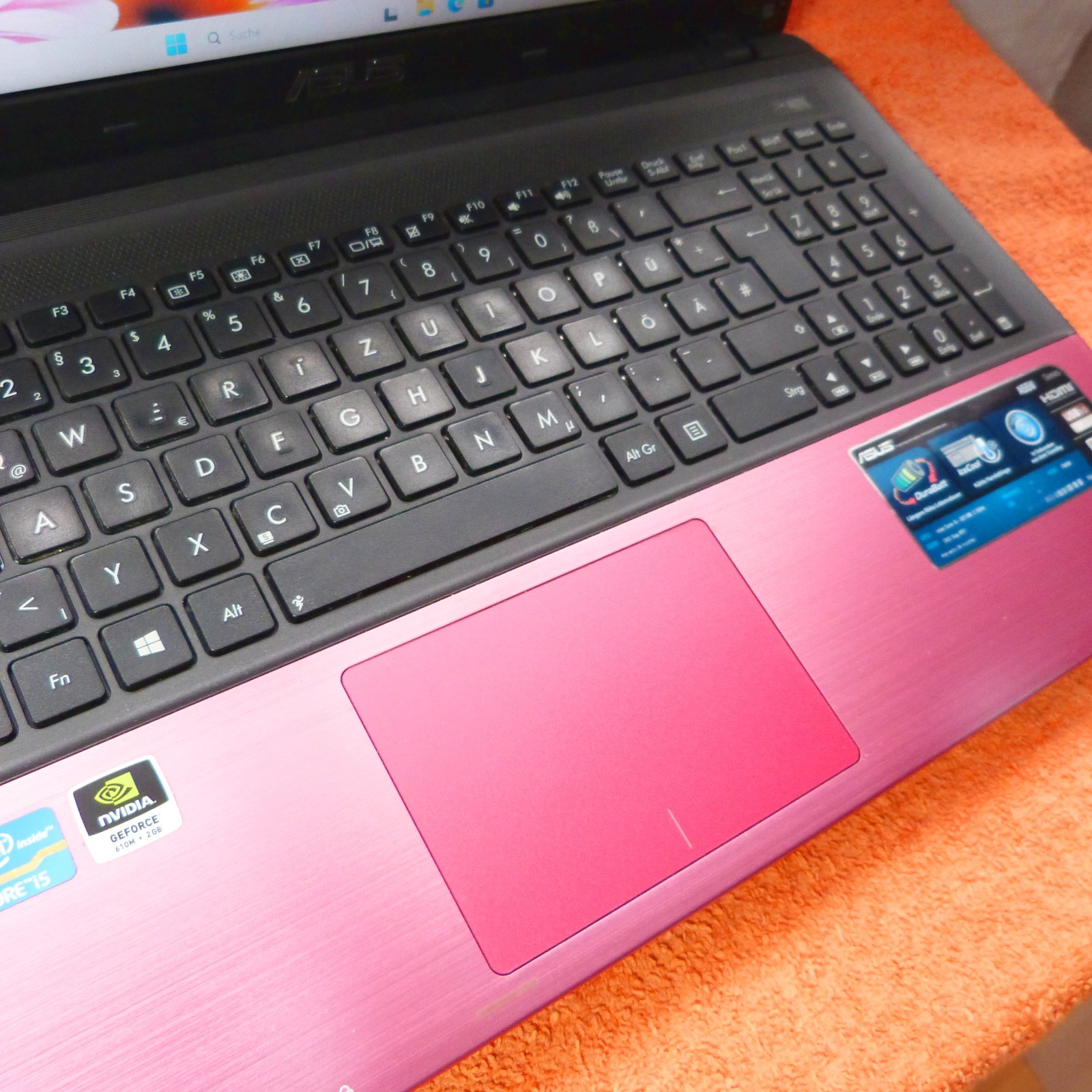 Asus K55 Pink Lady 15″ l 16GB RAM NEW l SSD Windows 11 l TURBO i5 GeForce