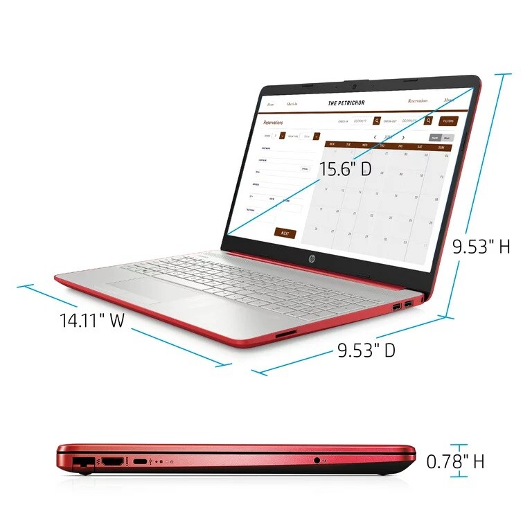 HP 15-dw1081wm 15.6″ (Intel Pentium Gold 6405U, 2.4GHz, 4GB RAM, 500GB HDD)…