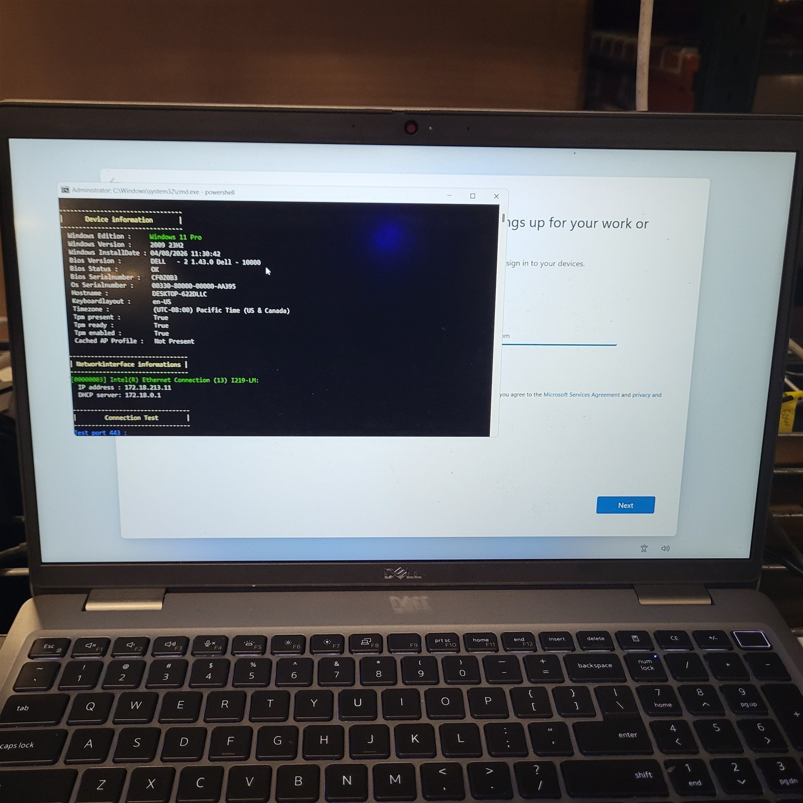 Scratched LCD Dell Latitude 5520 Laptop Intel i7-1185G7 3GHz 8GB 256GB SSD