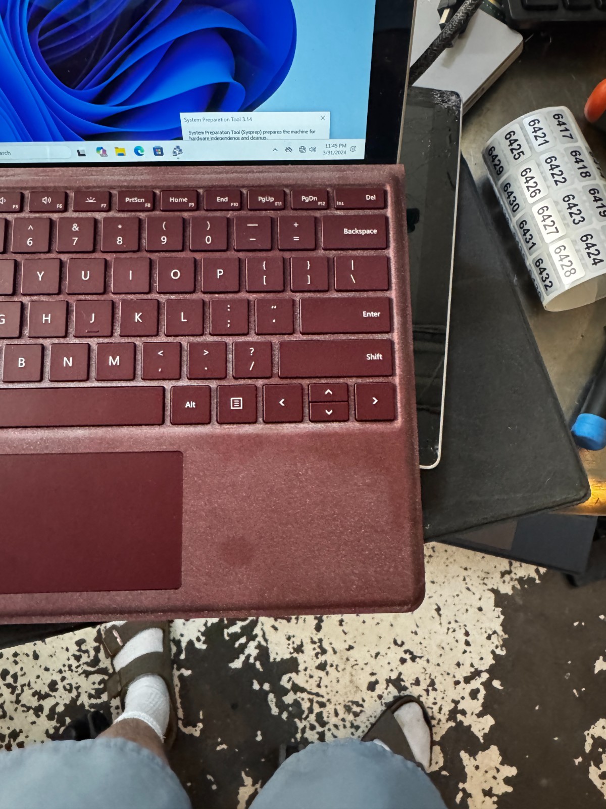Microsoft Surface Pro 7 Core I3-1005G1 128GB SSD 4GB RAM Laptop #6414