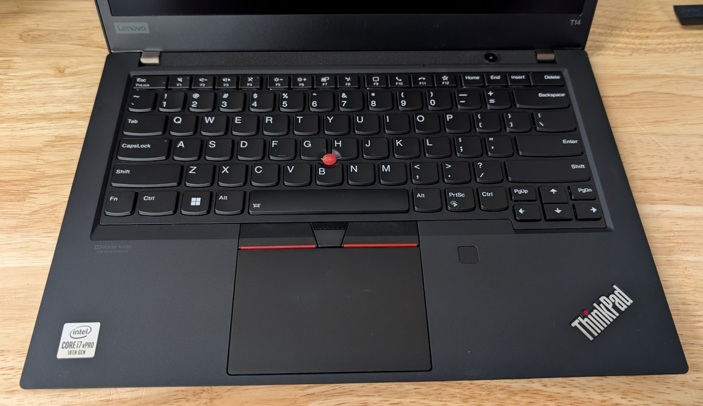 Lenovo T14 Gen1 i7-10610 2.3GHz 16GB RAM 512GB SSD Win11Pro w/ Charger****