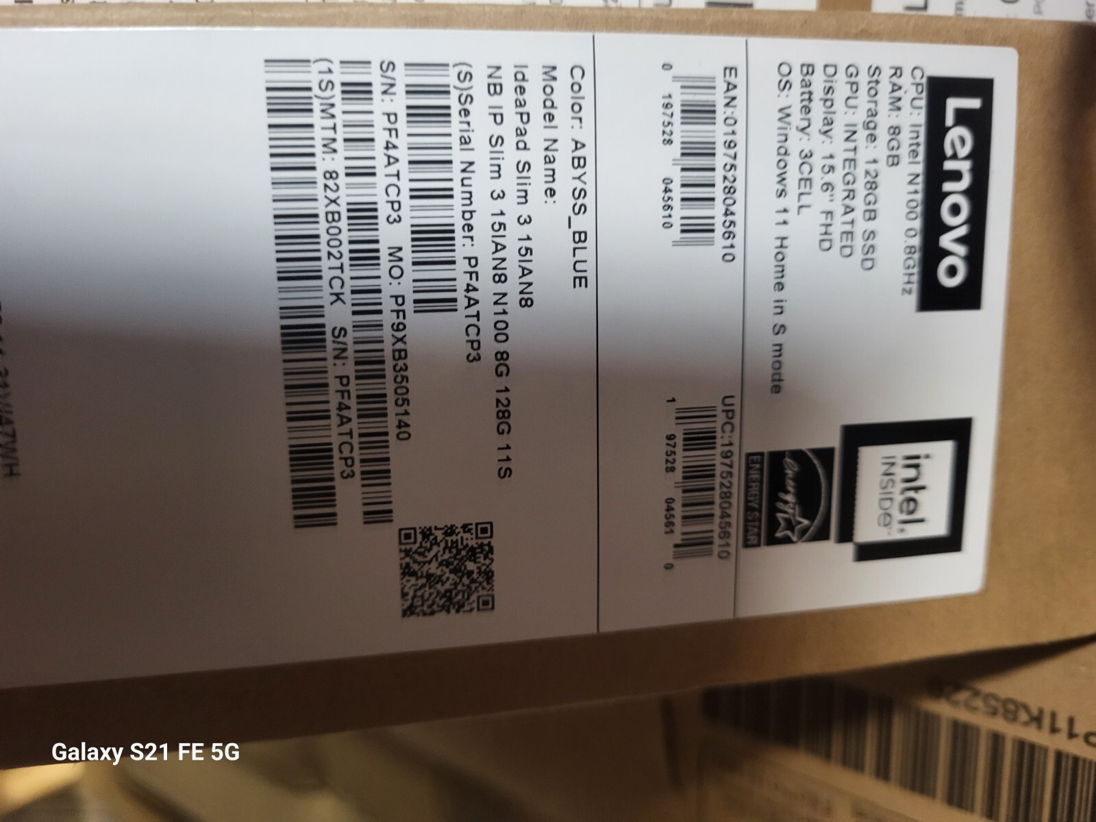 Lenovo IdeaPad Slim 3 15IAN8