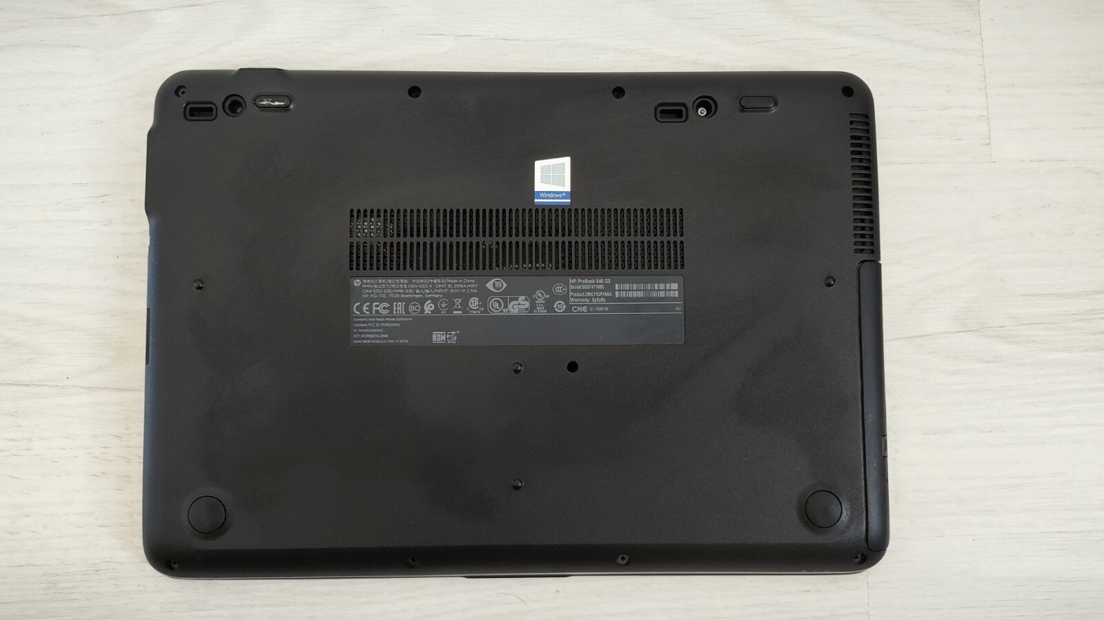 HP PROBOOK 640 G3 14″ Intel Core i5-7200U 2.50GHz 8GB RAM 256GB SSD