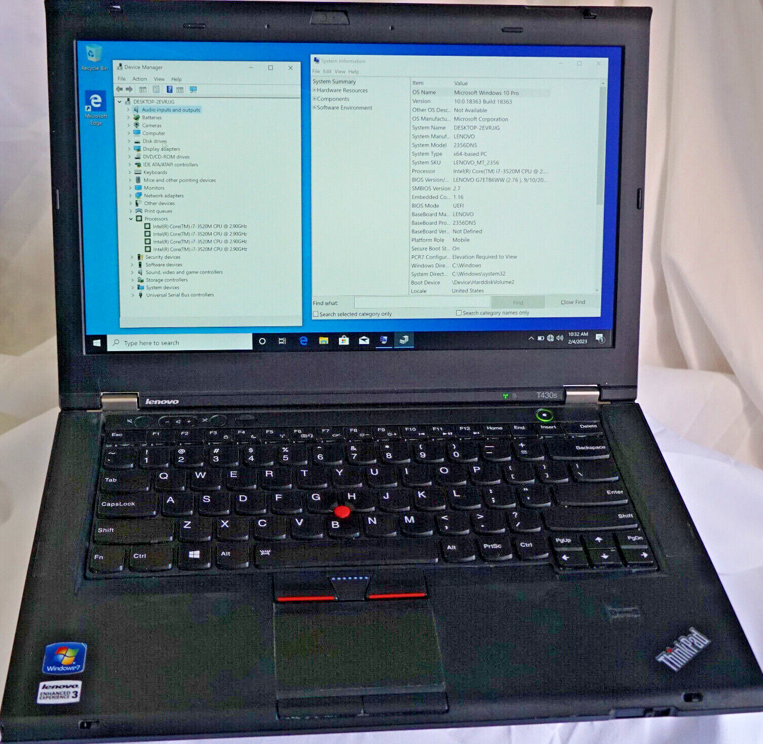 NEW Lenovo ThinkPad T430S 14″ WQHD 2560×1440 i7-3520M 16GB 1866MHz RAM 512GB SSD