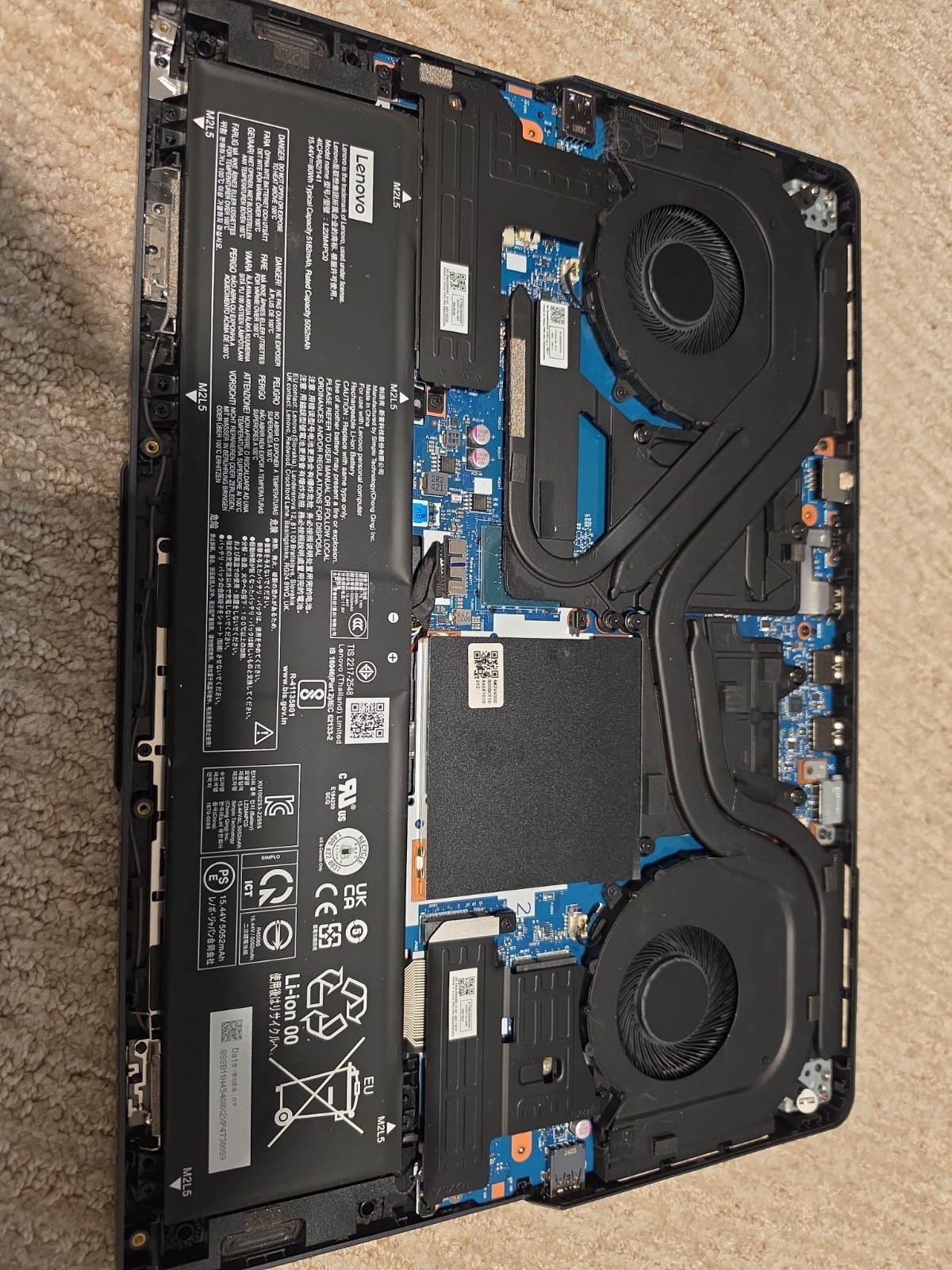 For Parts Lenovo Legion Pro 5 16irx9 i9-14900HX RTX 4070 8GB 32GB DDR5 RAM 16″