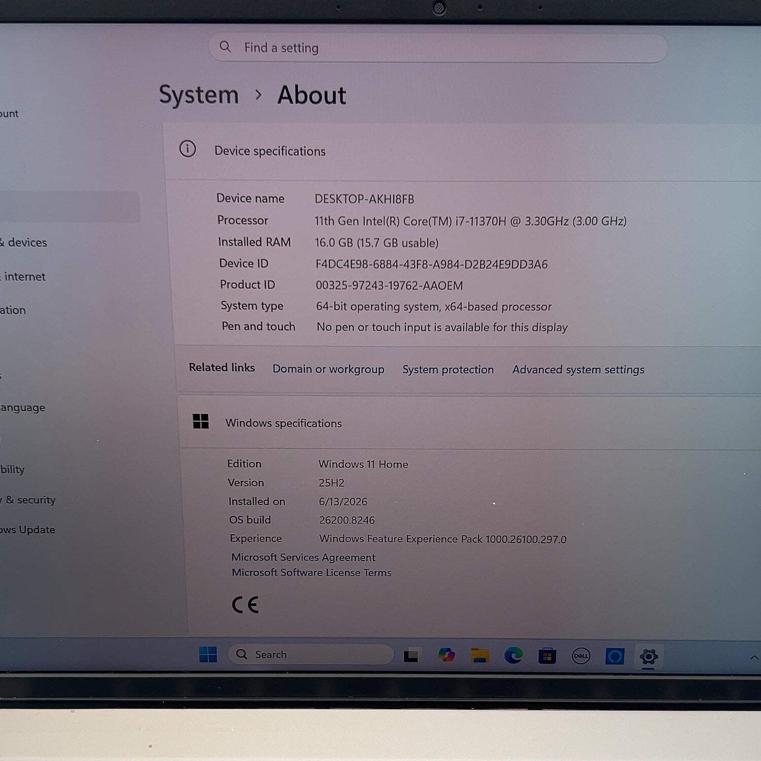 Broken Dell Inspiron 5310 13.3″ i7-11370H 16GB RAM 512GB SSD For Parts Read