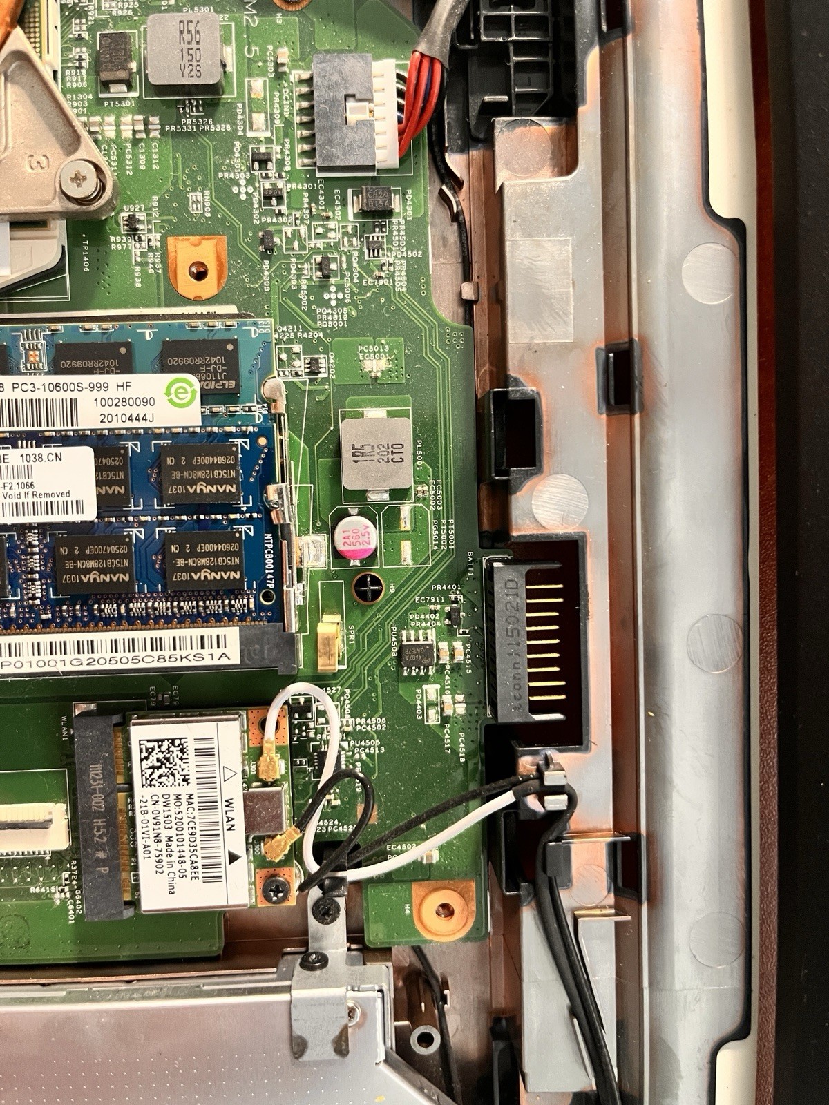 Dell Inspiron N5040 Laptop & Power Supply & Optical Mouse For Parts No HardDrive