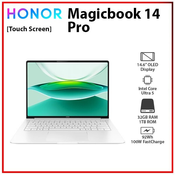 (New) Honor MagicBook Pro 14 32GB RAM 1TB SSD Touch Screen Windows PC Laptop