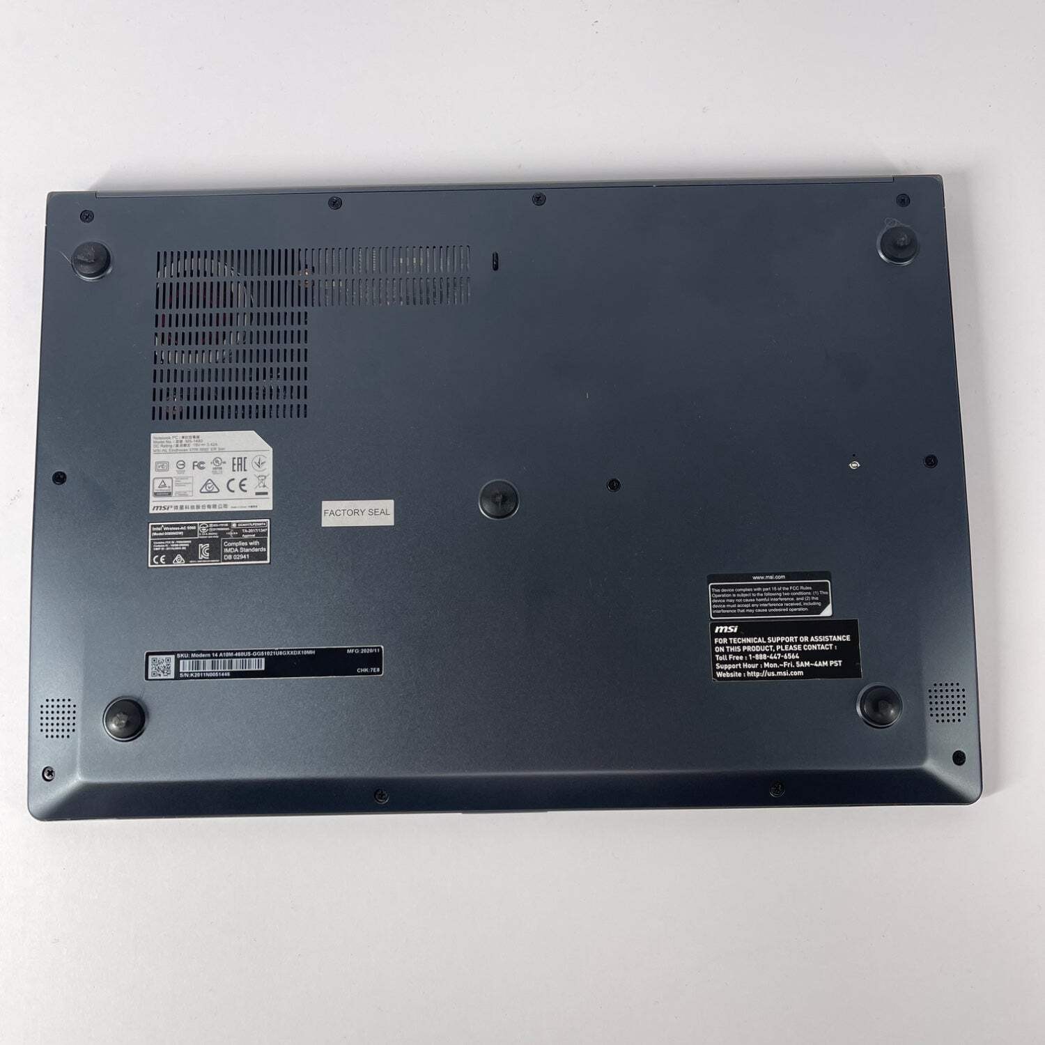 MSI Modern 14 A10M 14″ i5-10210U 1.6GHz 8GB RAM 512GB SSD