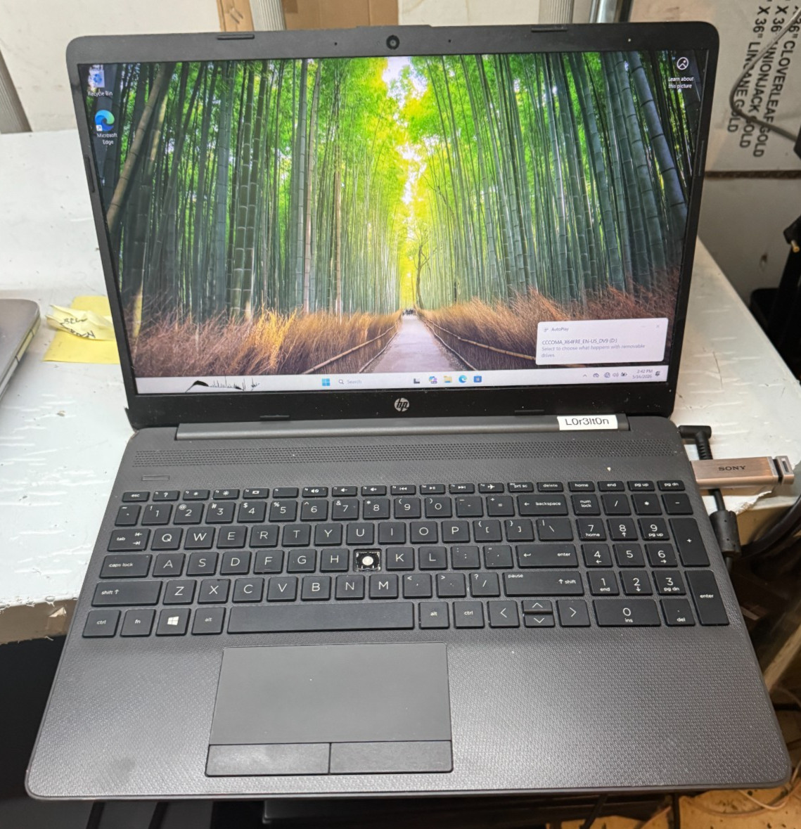 HP 255 G8 AMD Ryzen 3 3250 256GB SSD 8GB RAM Laptop For Repair #5636