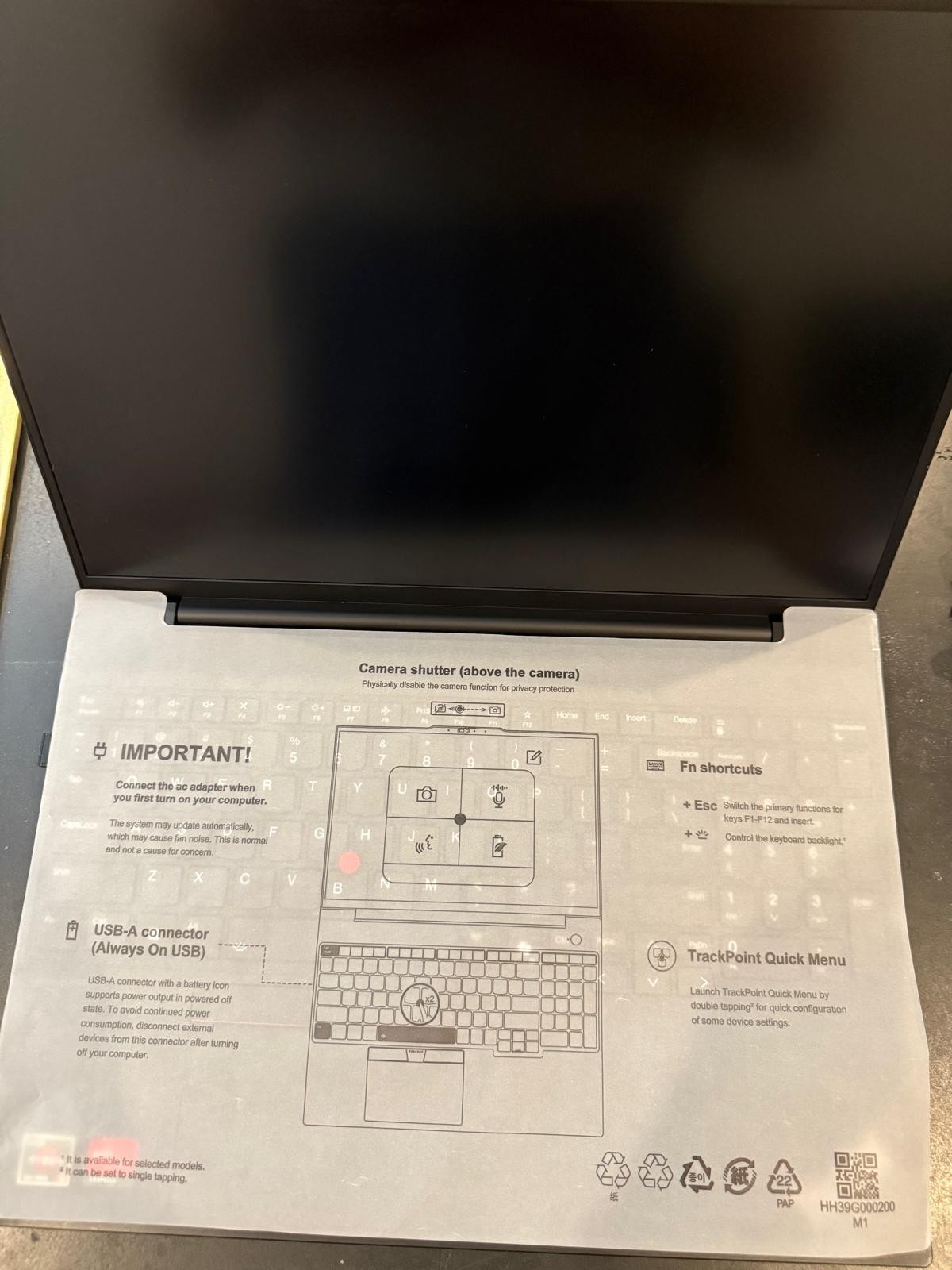 Lenevo ThinkPad E14 Gen6 14″- Barely used ( 1 month) comes w/ docking station