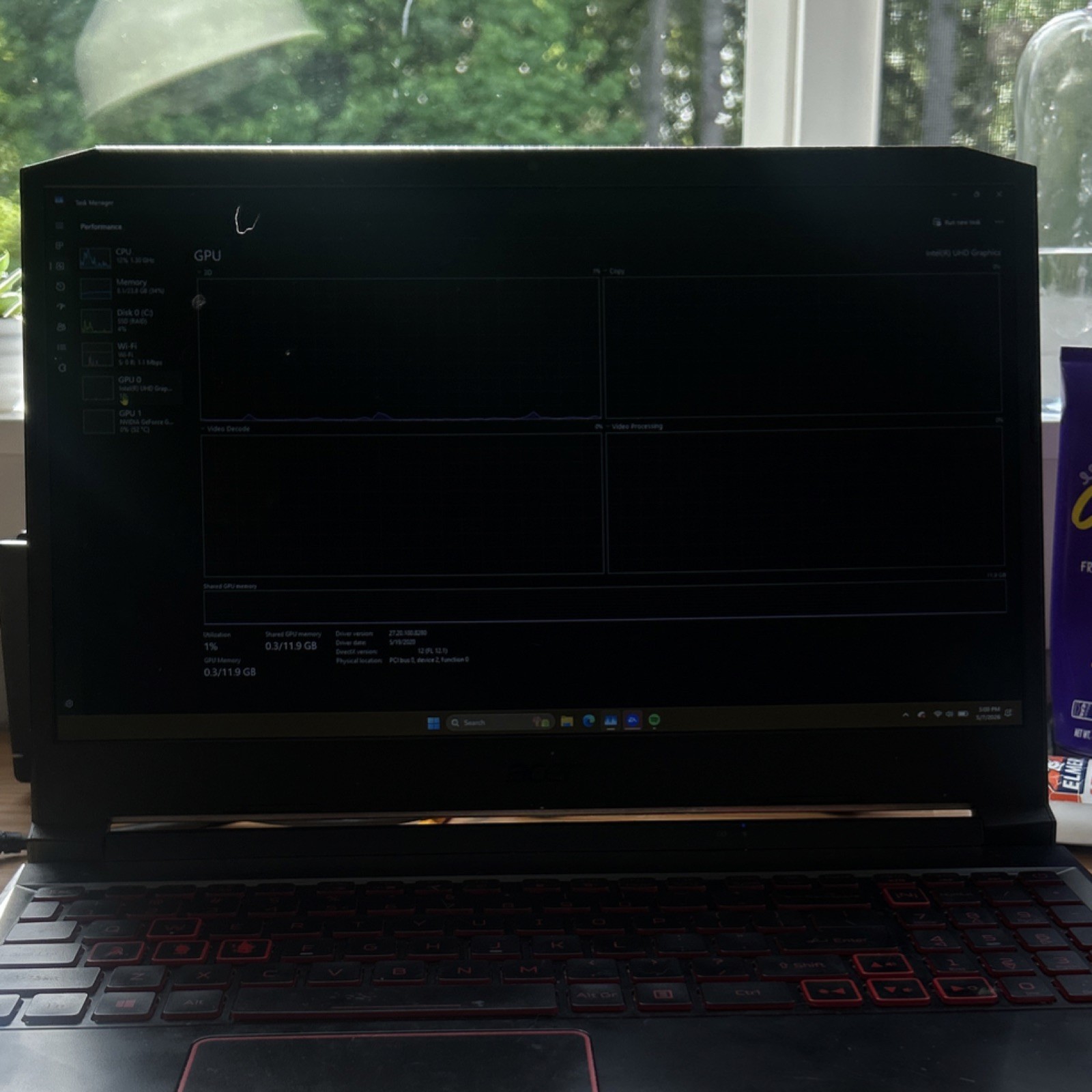 Acer Nitro 5 Gaming Laptop Intel i5-10300H 24GB 15.6″ FHD Black Backlit Keyboard