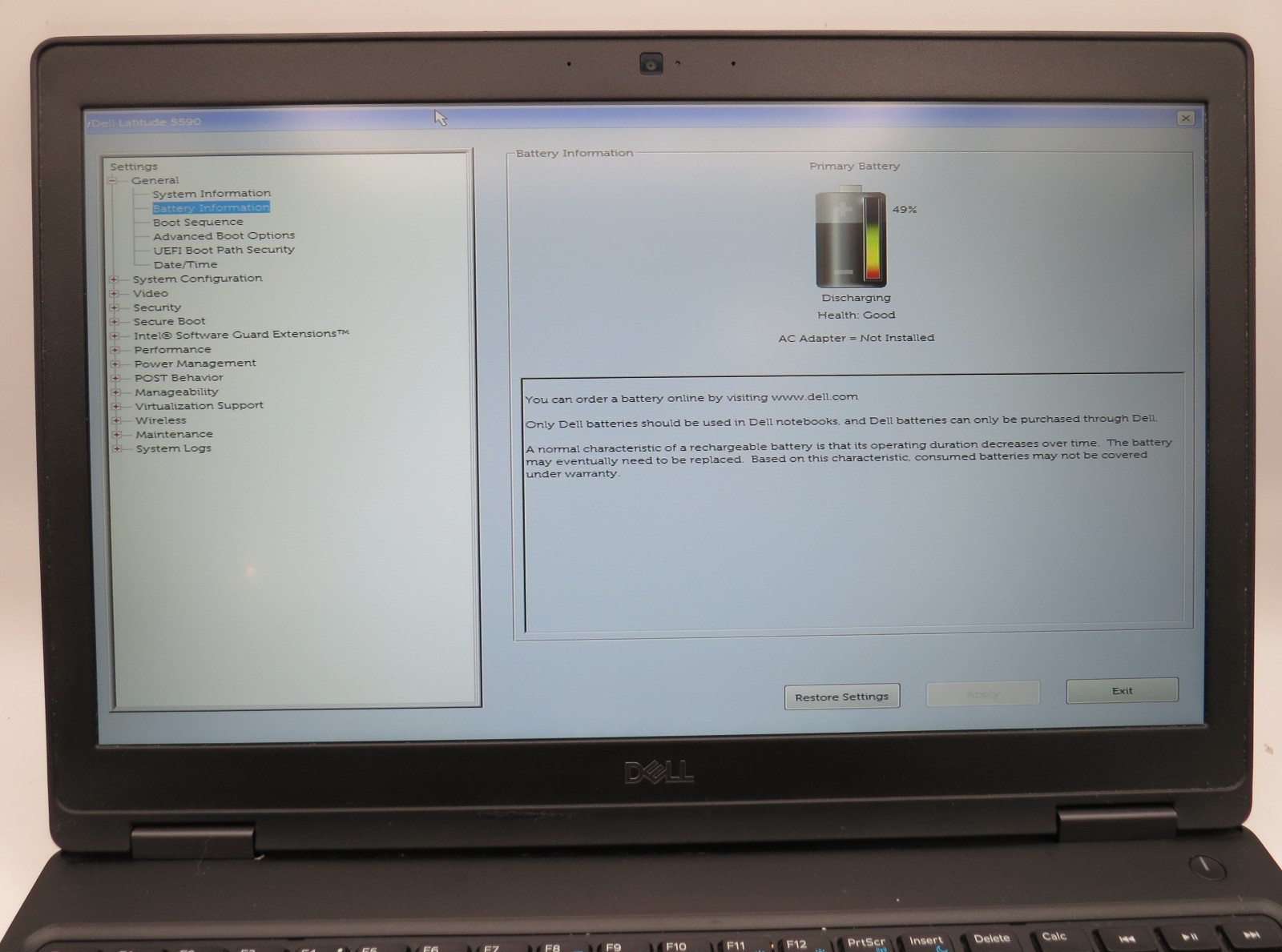 Dell Latitude 5590 | i7-8350U @ 1.7GHz | 16GB DDR4 | 256GB m2 | 15.6″ | No OS