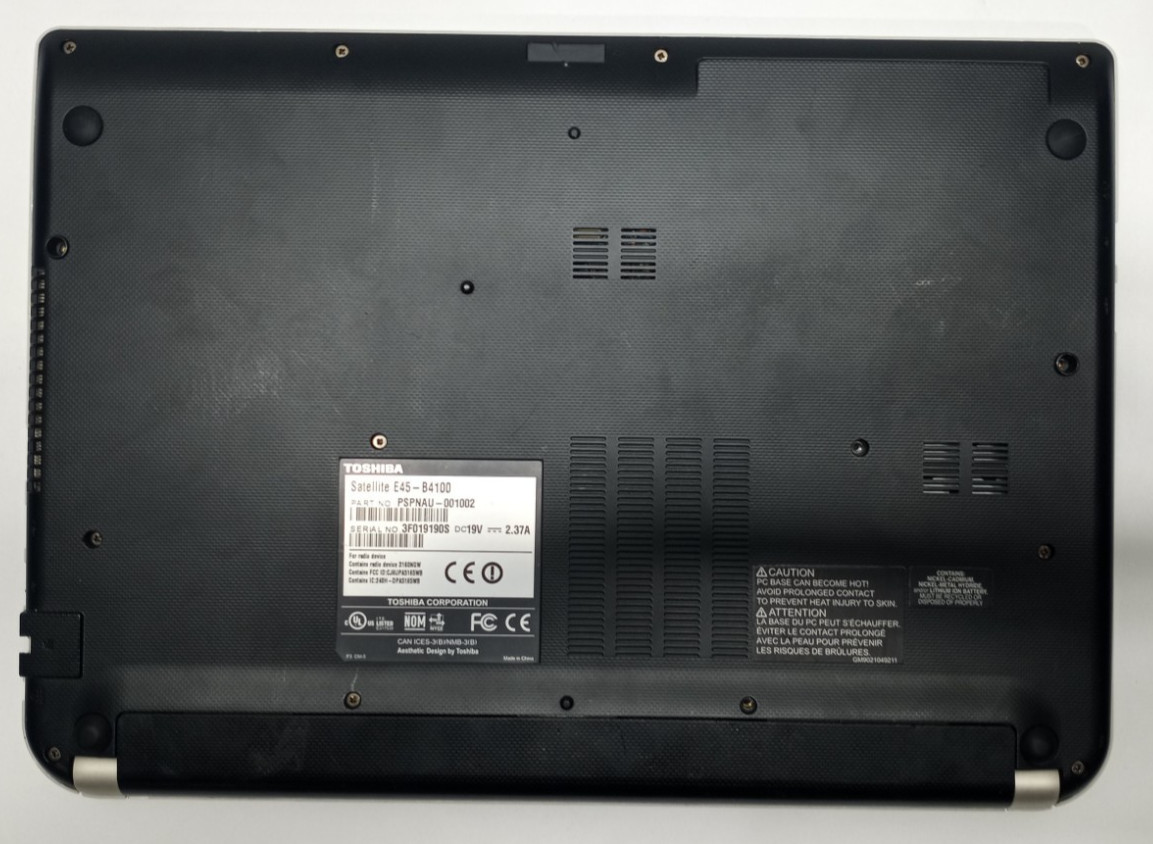 Toshiba Satellite E45-B Laptop 14″FHD i5-5200U@2.20GHZ 6GB RAM NO HDD/OS WH718*!
