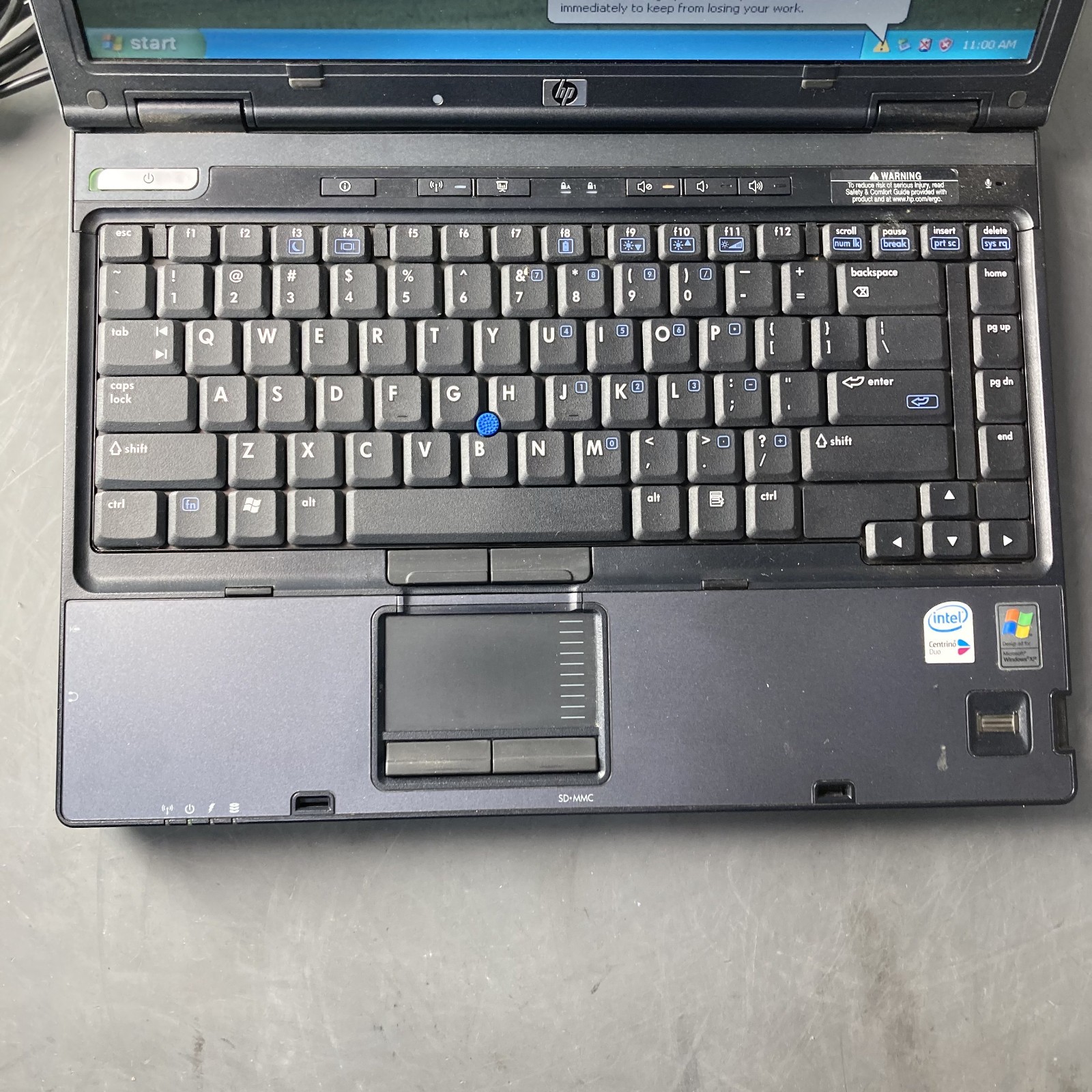 HP Compaq NC6400 14.1″ Laptop Intel Core 2 Duo 2GB 40GB SSD Windows XP Pro SP3