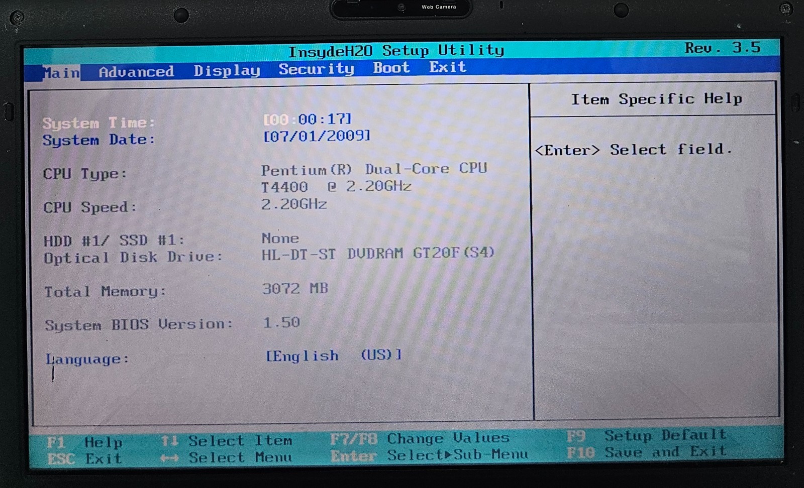 Toshiba Satellite L505 Laptop Intel Dual Core T4400 3GB Ram NO HD/OS/BATT (FL)