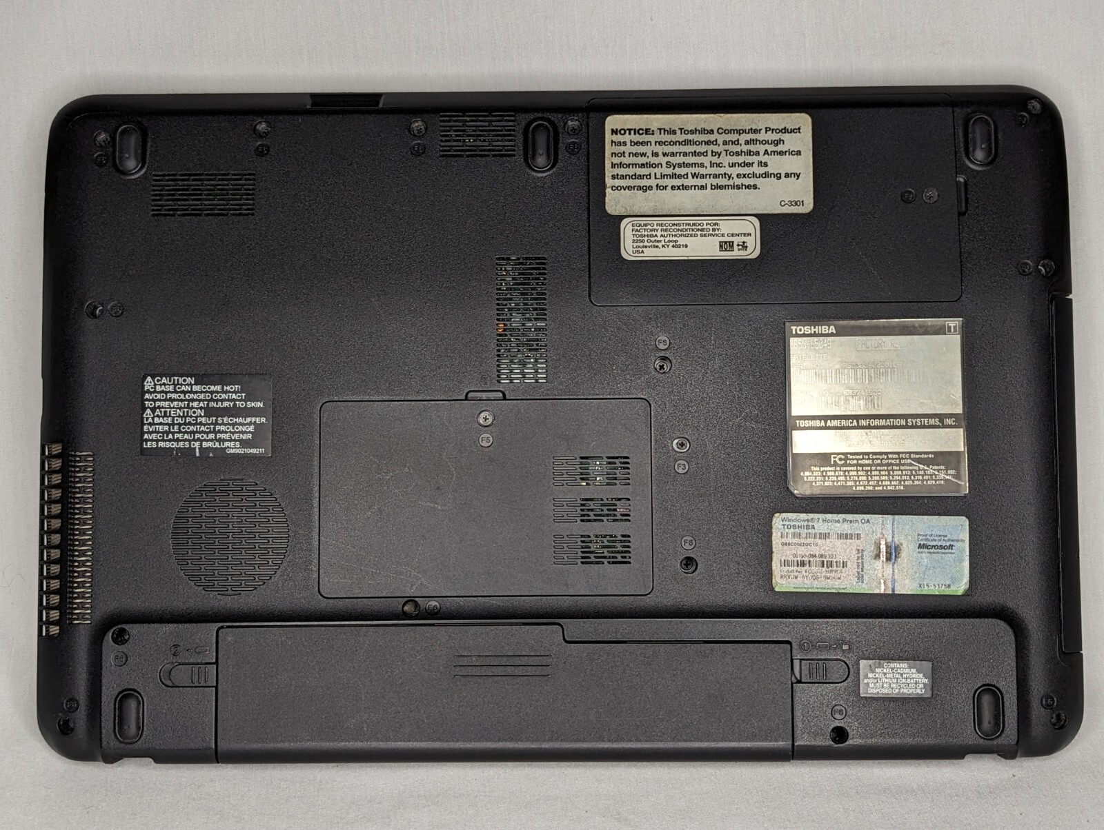 Toshiba C655-55049 Laptop Computer – Untested, no charger