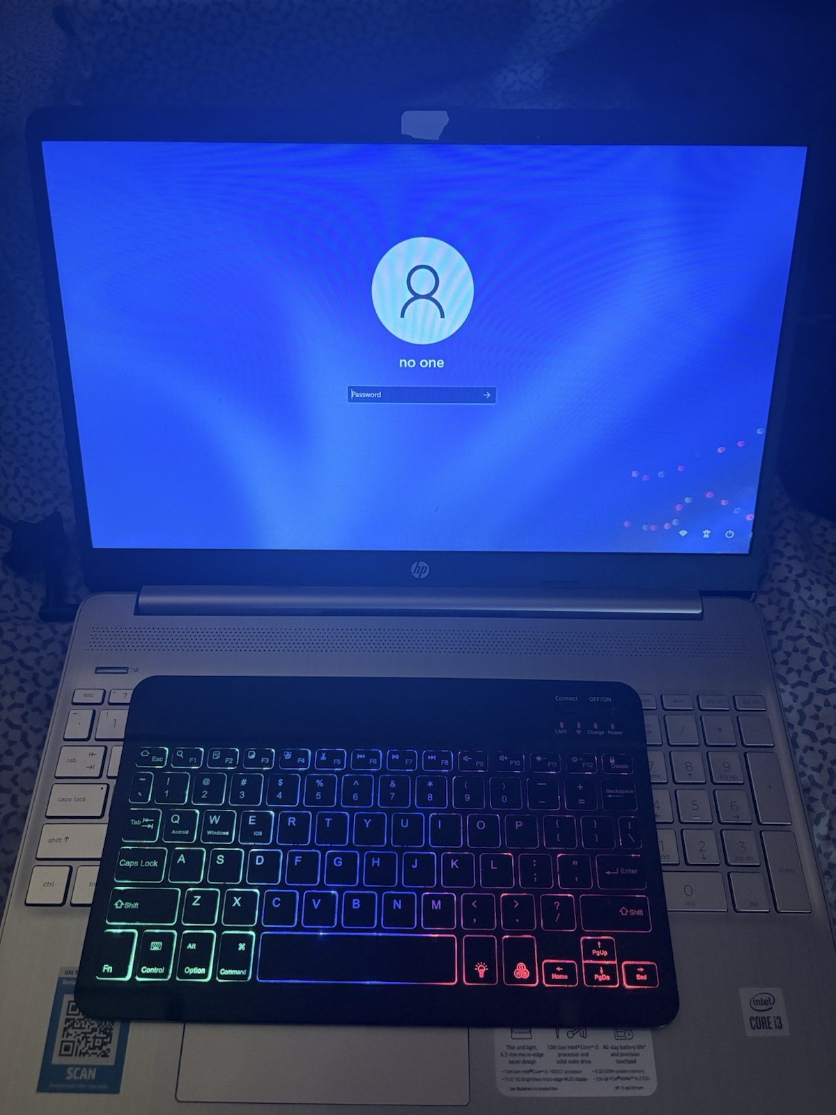 HP Laptop Intel Core i3 Windows 11 15.6″ Silver USB HDMI Webcam Wi-Fi