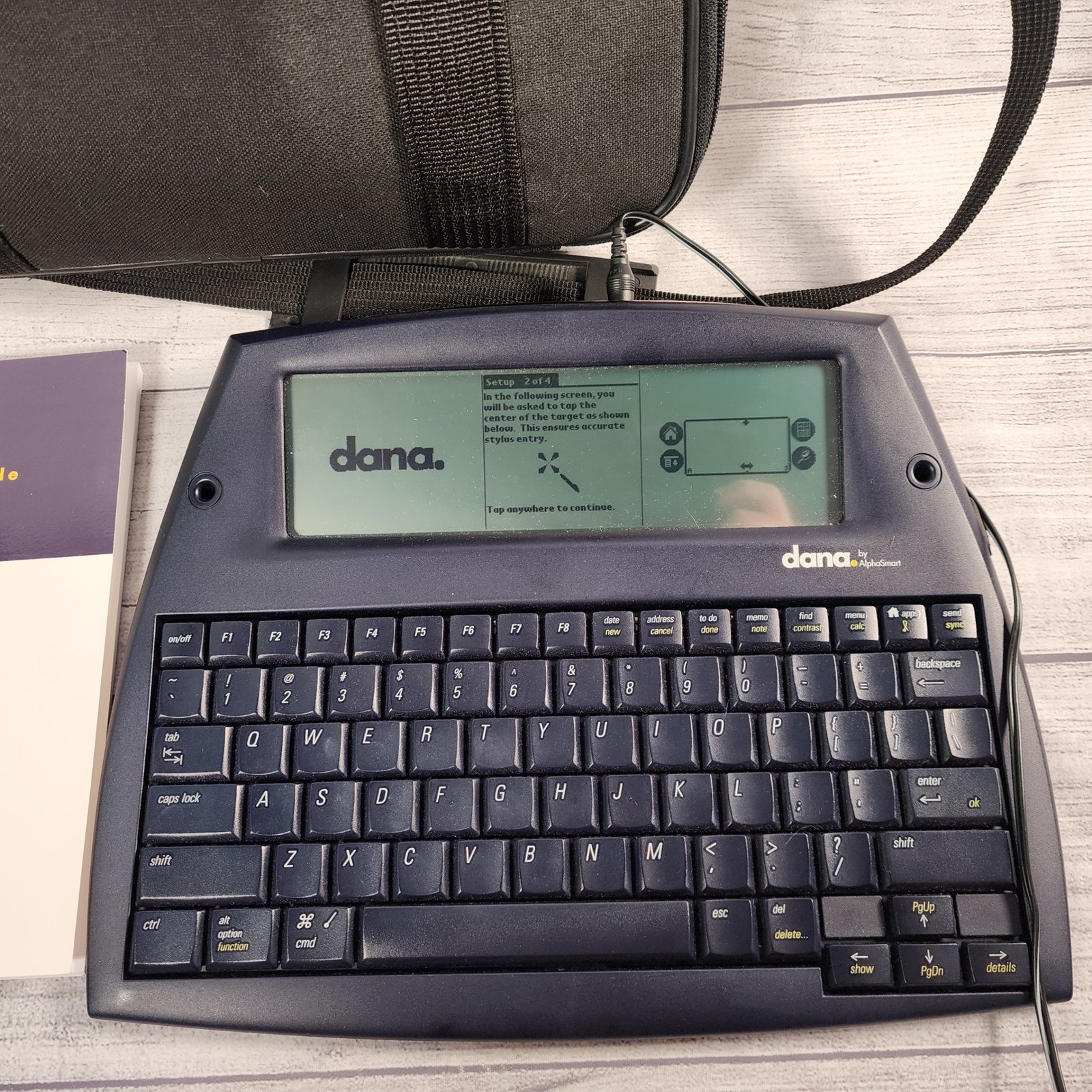 AlphaSmart Dana Palm OS Laptop Word Processor with Case Stylus Manual