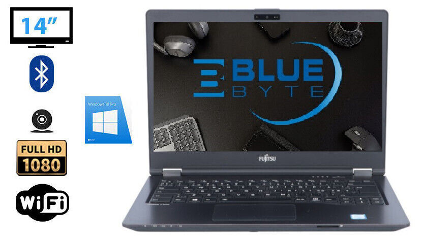 Reinforced Fujitsu LifeBook u747 14″ Full HD i5-6300U SSD Max 2.8Ghz Win10 Camera