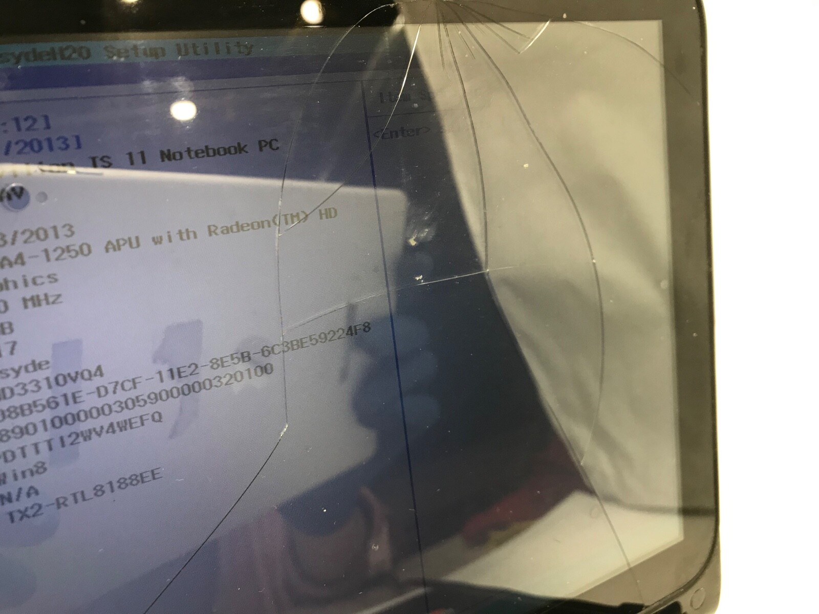 HP Pavilion TS 11″ Laptop AMD A4 Radeon HD -CRACKED DISPLAY -MZ