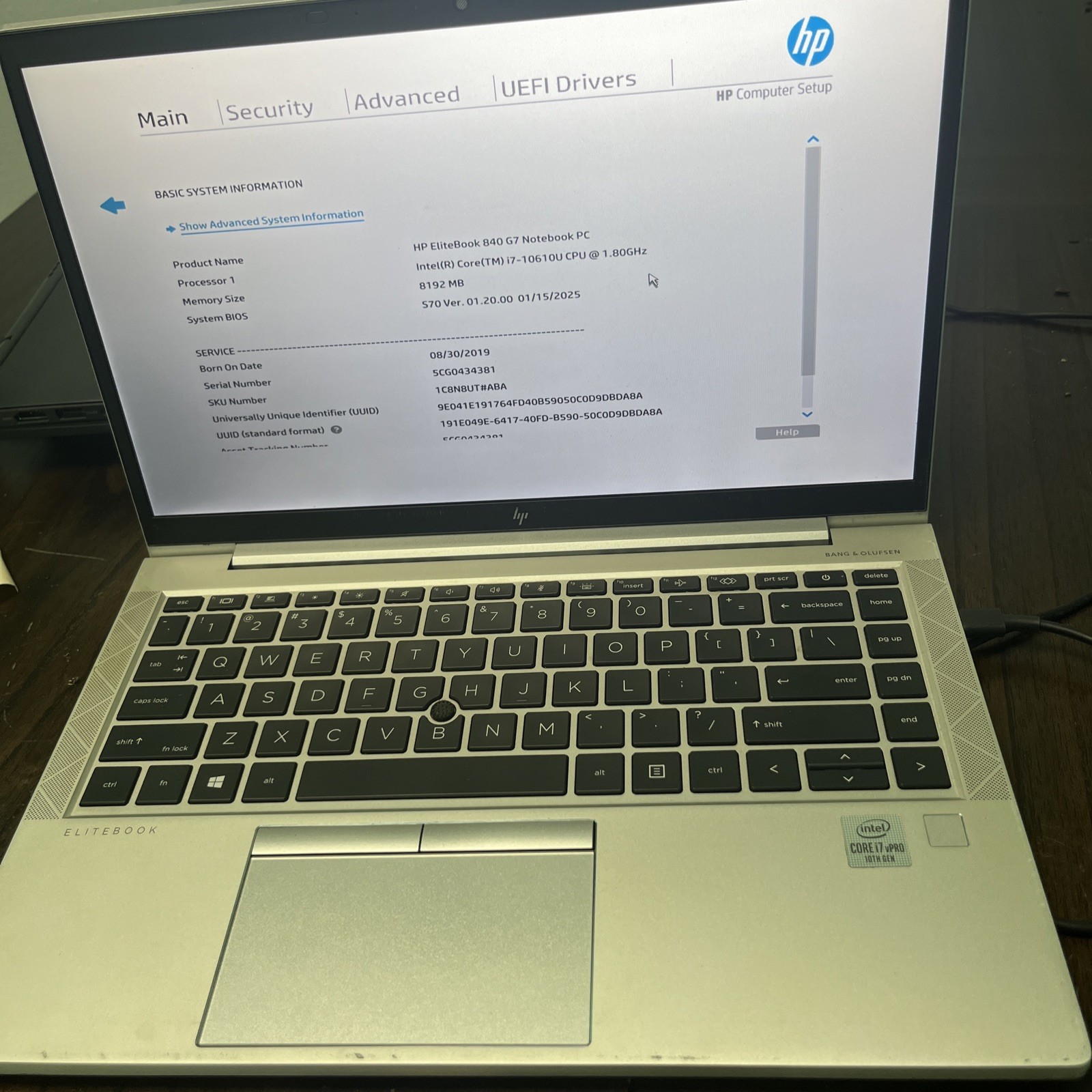 HP EliteBook 840 G8 Laptop Intel Core i7 1165G7 2.8GHZ 14″ NO RAM NO SSD