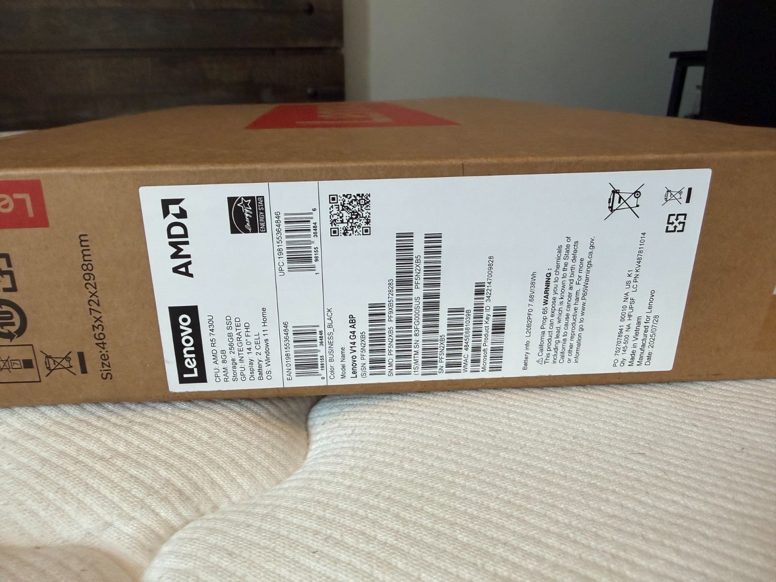 Lenovo V14 G4 ABP 14″ (256GB SSD, AMD Ryzen 5 5000 Series, 4.00 GHz, 8GB,…