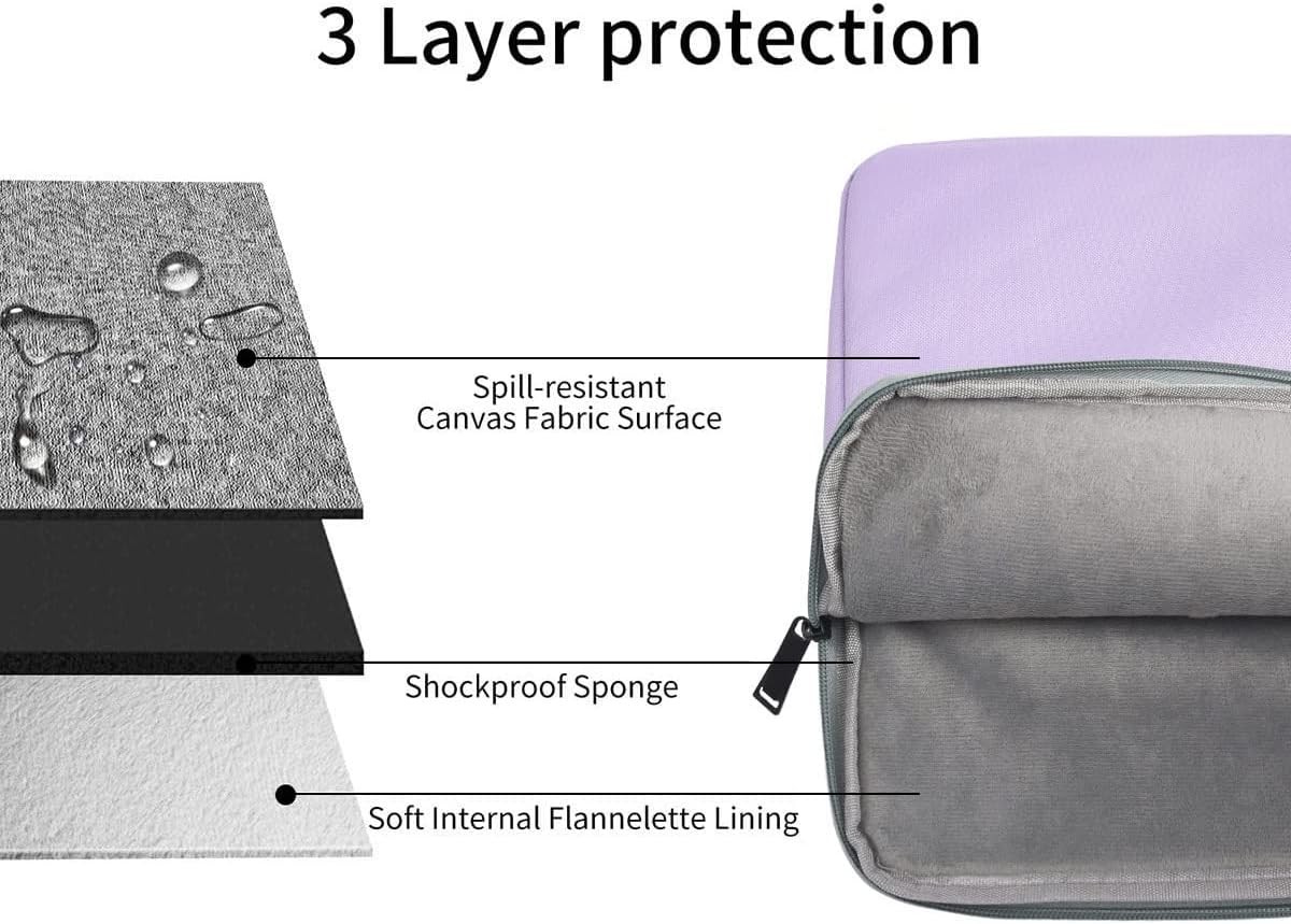 Sleeve for 17 inch Laptop Waterproof Case Purple Bag for HP Lenovo Dell ASUS Ace