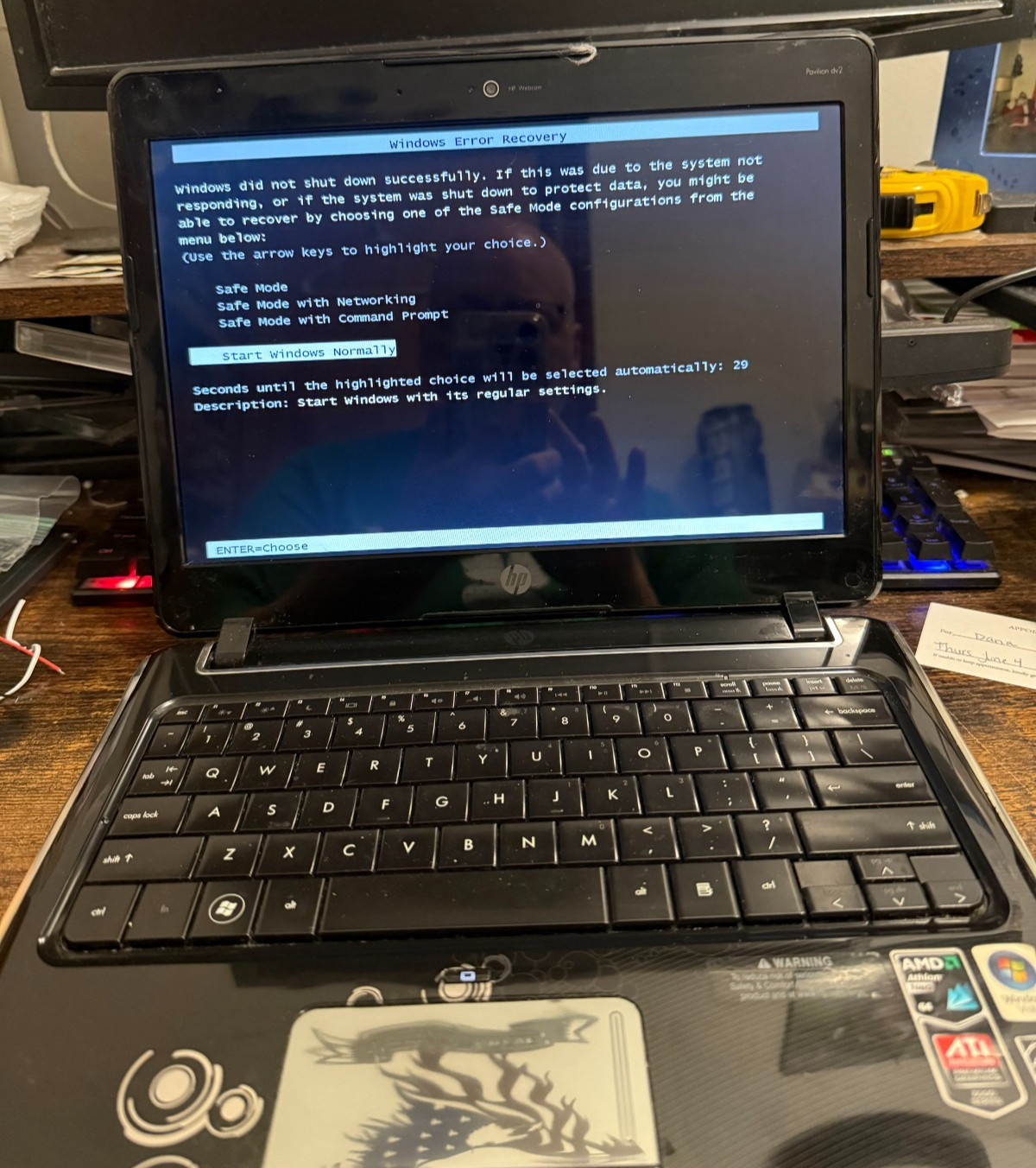 Nice! HP PAVILION dv2-1039wm 500GB HDD 12.1″ 4GB Ram, read free ship