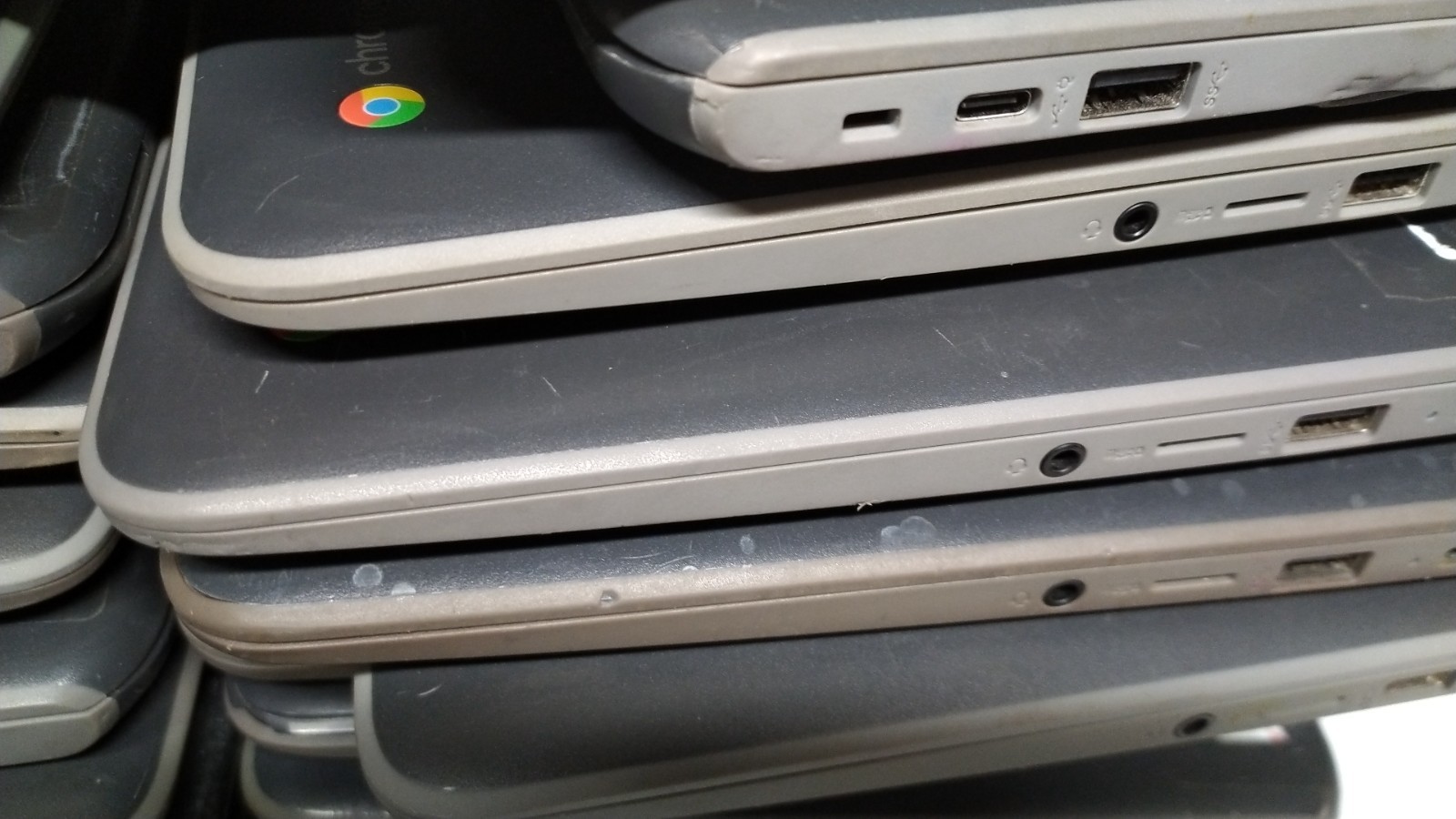 Lot of 40 HP Chromebook 11 G7 EE 6QY25UT#ABA Celeron N4000 4GB 32GB – For Repair