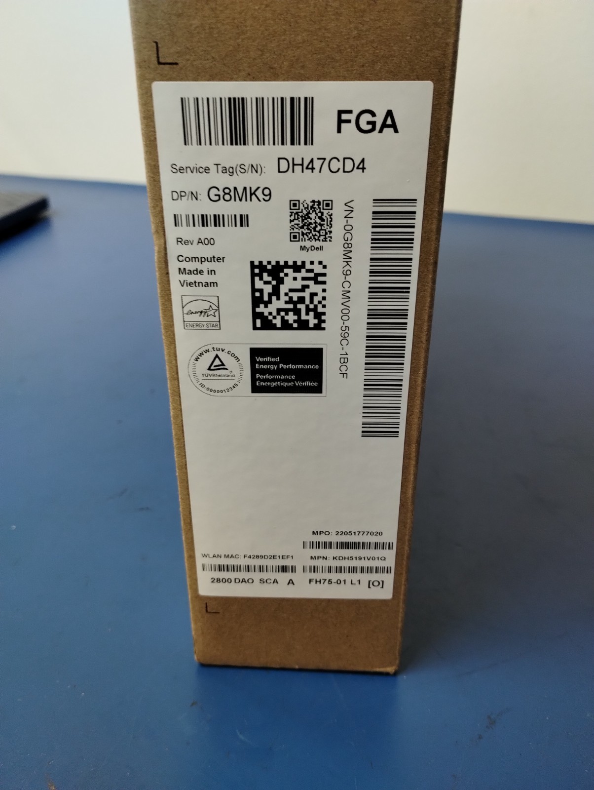 DELL 15 DC15255 G8MK9, AMD Ryzen 7 7730U, 2.00 GHz, 16 GB RAM, 512 GB NVMe SSD