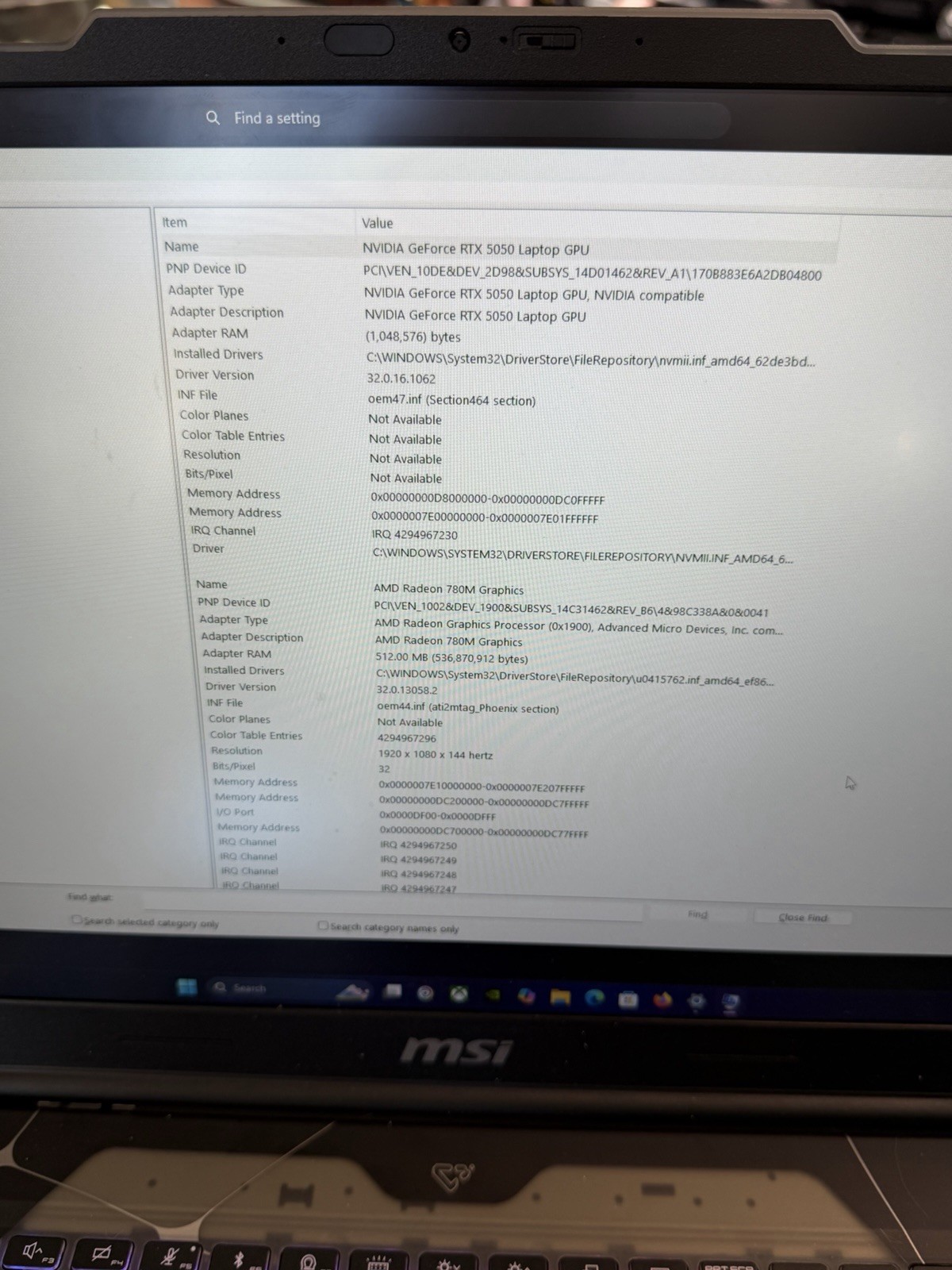 MSI Cyborg A17 AI B2HWEKG-021US 17.3″ Ryzen 7 RTX 5050 16GB 1TB Laptop