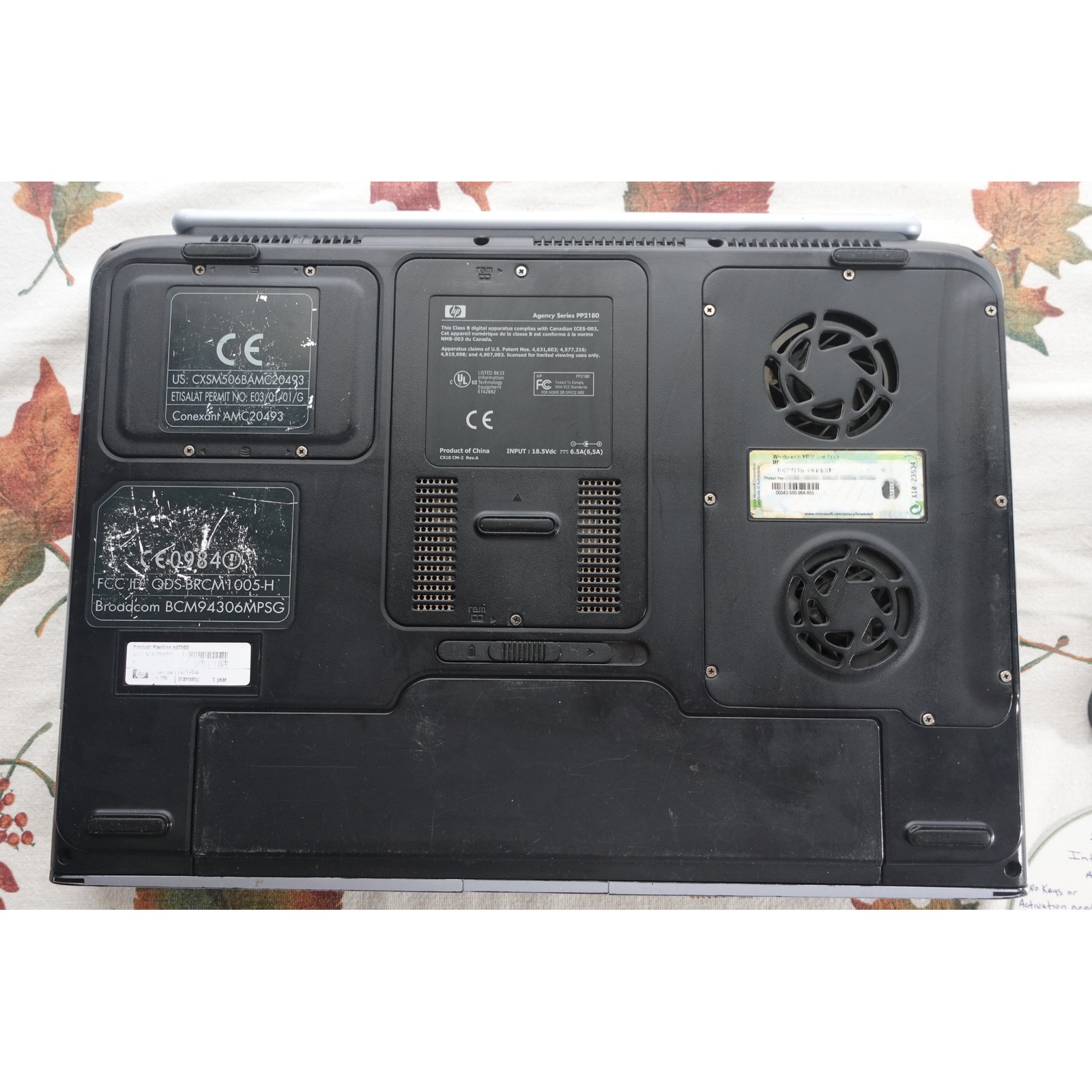 HP Pavilion ZD7000 17in Intel P4 3GHz 512mb 40GB Win XP Retro Gaming HP Charger