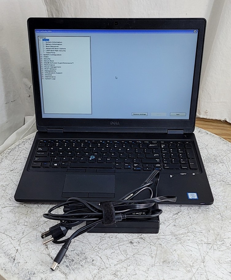 DELL LATITUDE 5591 Laptop Intel Core I5-8400H 4GB 256GB SEE NOTES