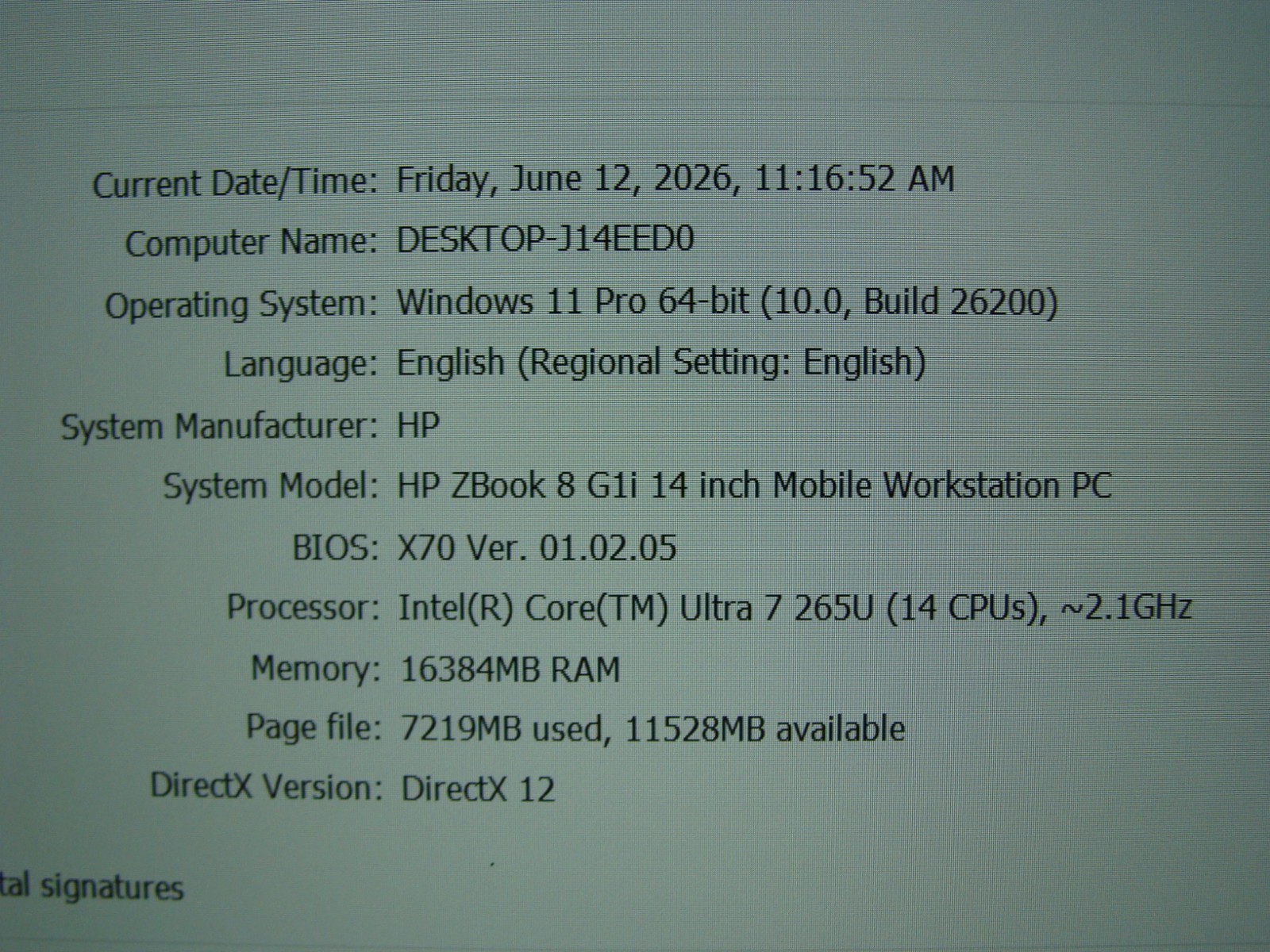 2026 HP ZBook 8 G1i Mobile Workstation 14″FHD+ Ultra 7 265H 2.1GHz 16GB 512GB