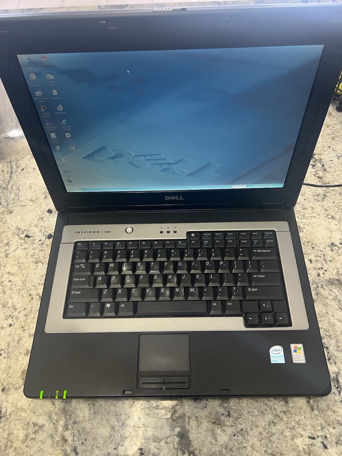 Vintage Dell Inspiron 1300 Laptop Celeron M 1..50GHz 0.99MB RAM HDD WinXP Read