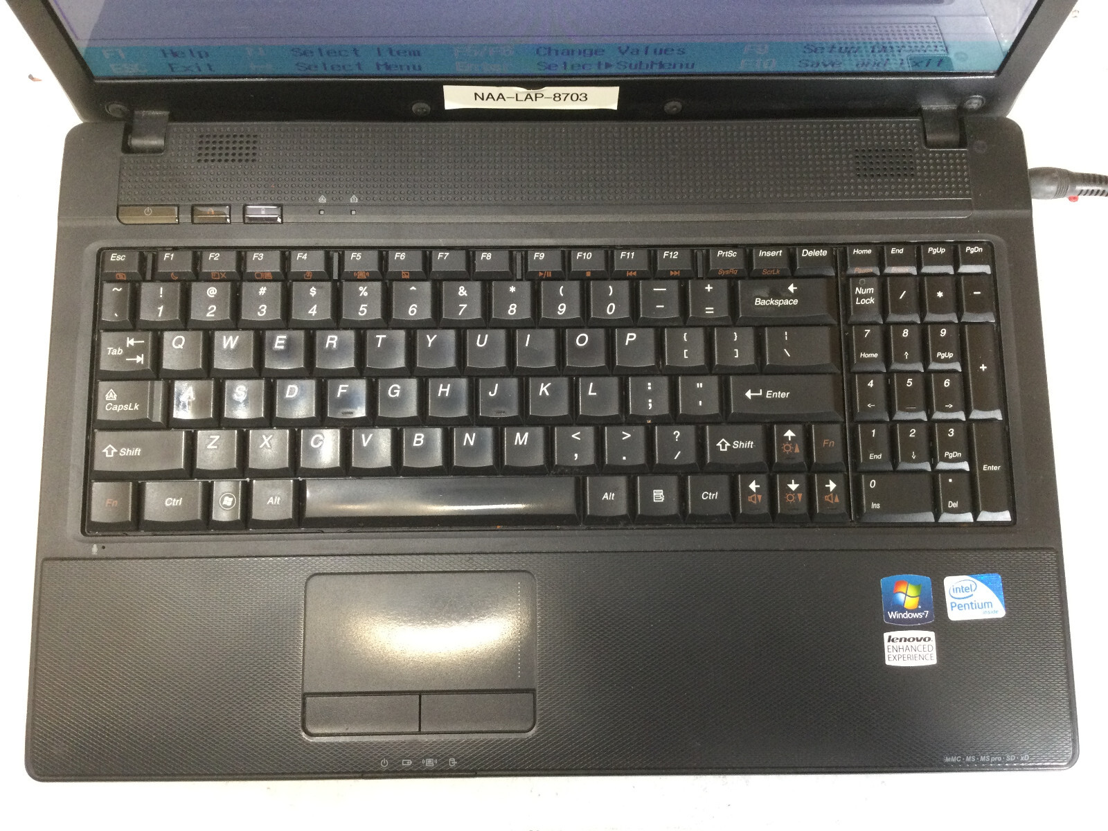 LENOVO G560 – BOOTS TO BIOS – 4GB RAM – INTEL PENTIUM P6200 -READ BELOW – BB!!!!