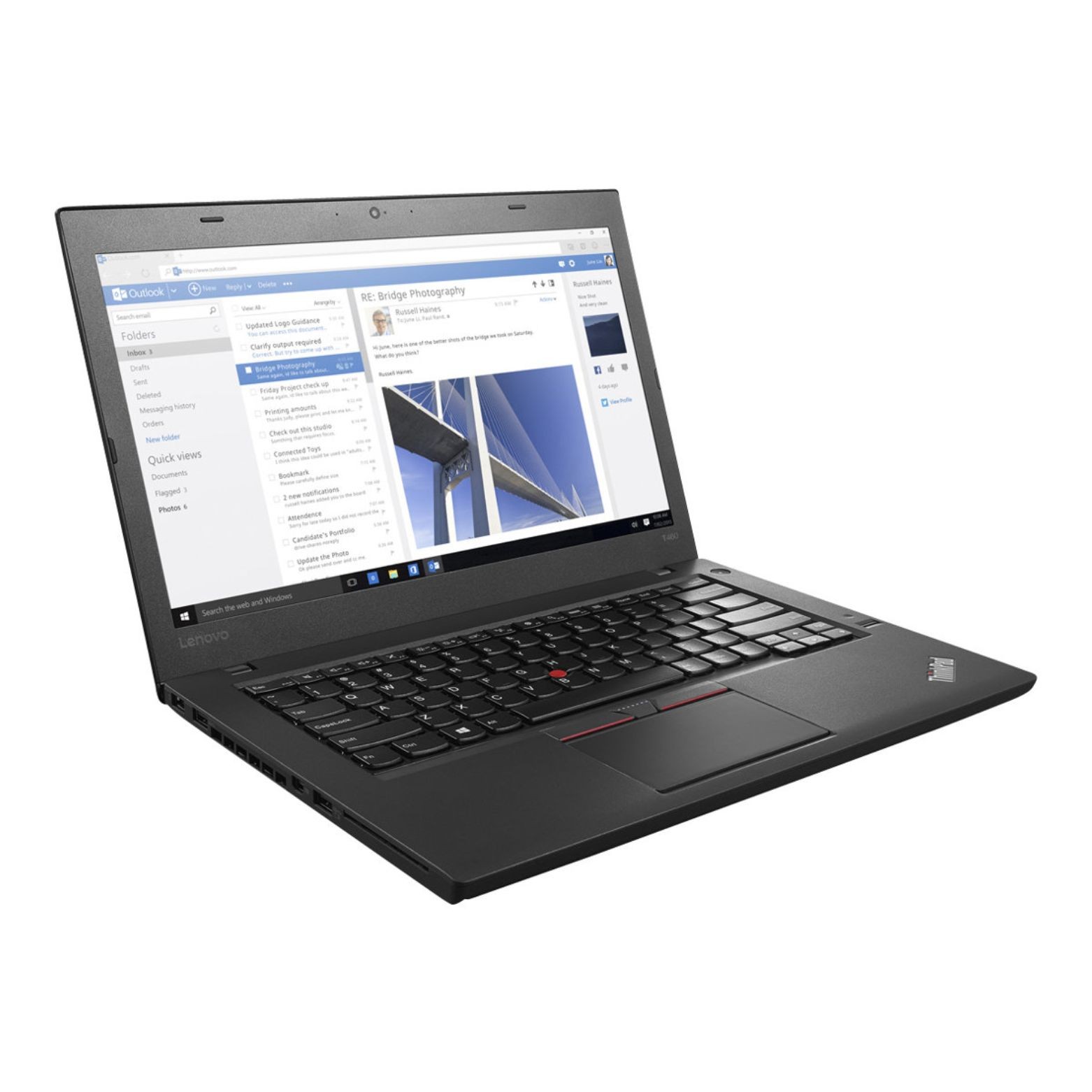 Lenovo ThinkPad T460 14″ FHD Intel i5-6300U 2.4 GHz 8GB 512GB SSD W11P Laptop