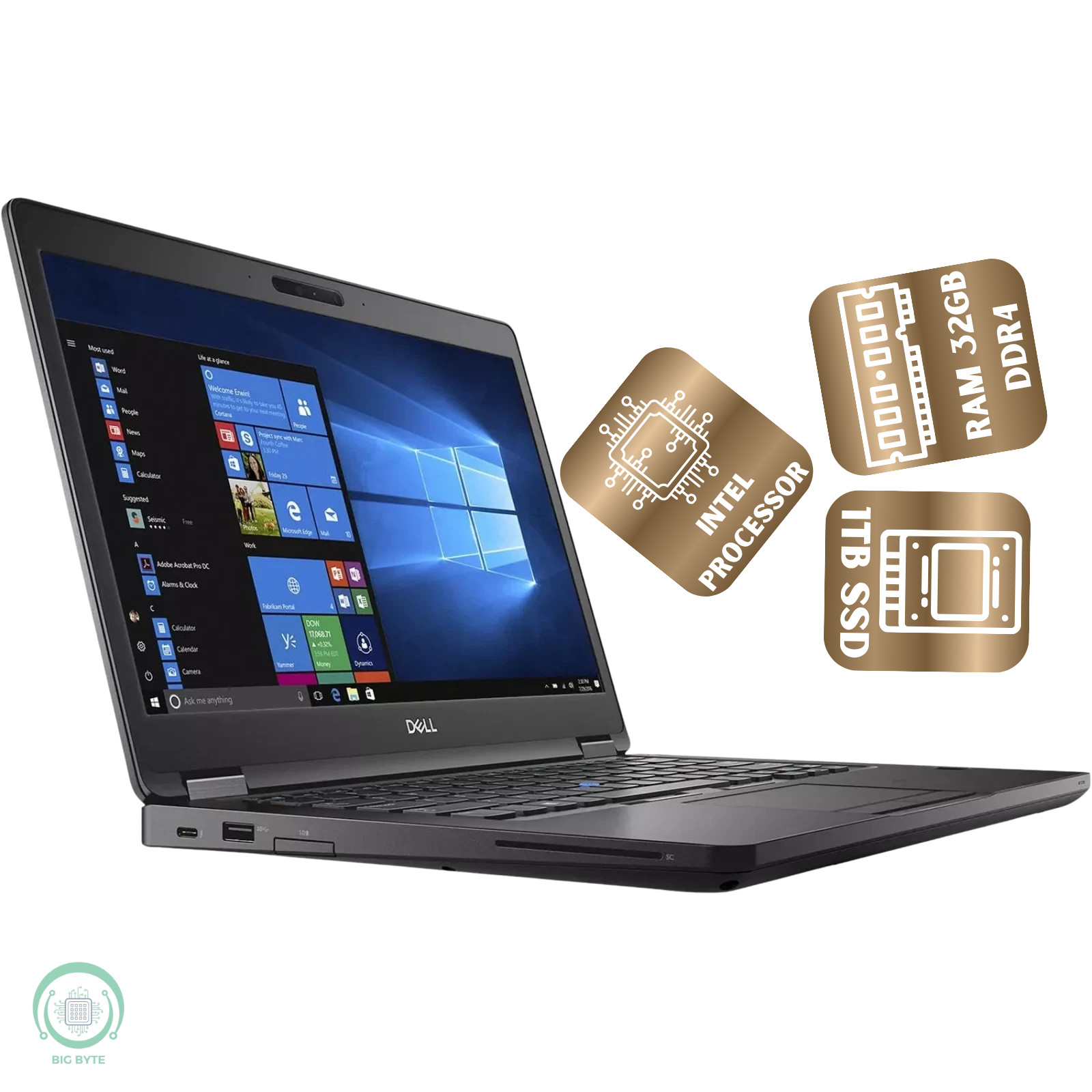 Dell Latitude Business Laptop Core i5 14″/15″ 8-32GB RAM 128GB-1TB SSD Win11