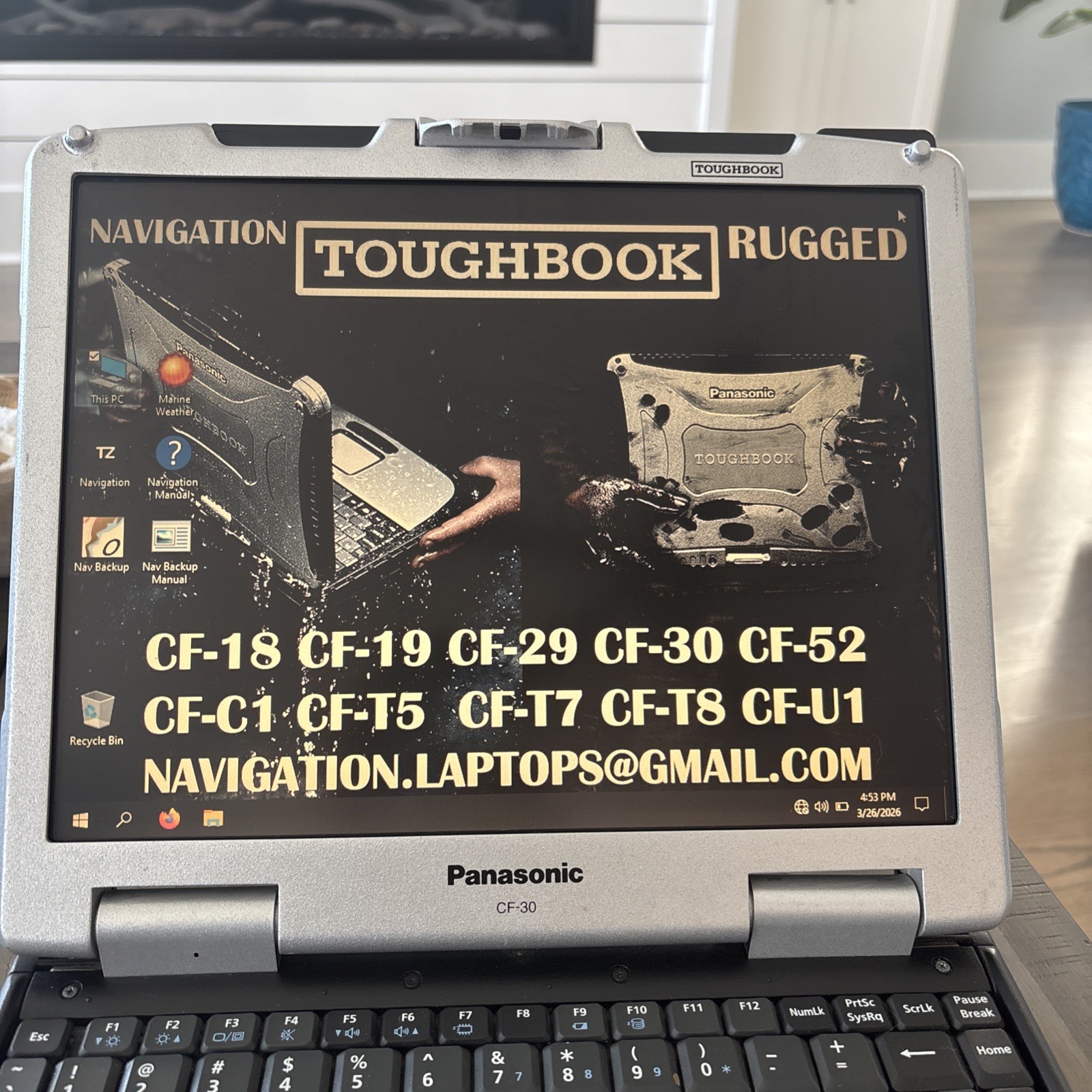 Panasonic Toughbook CF-19 i5 8GB 250GB Chart Plotter Marine Navigation GPS Touch