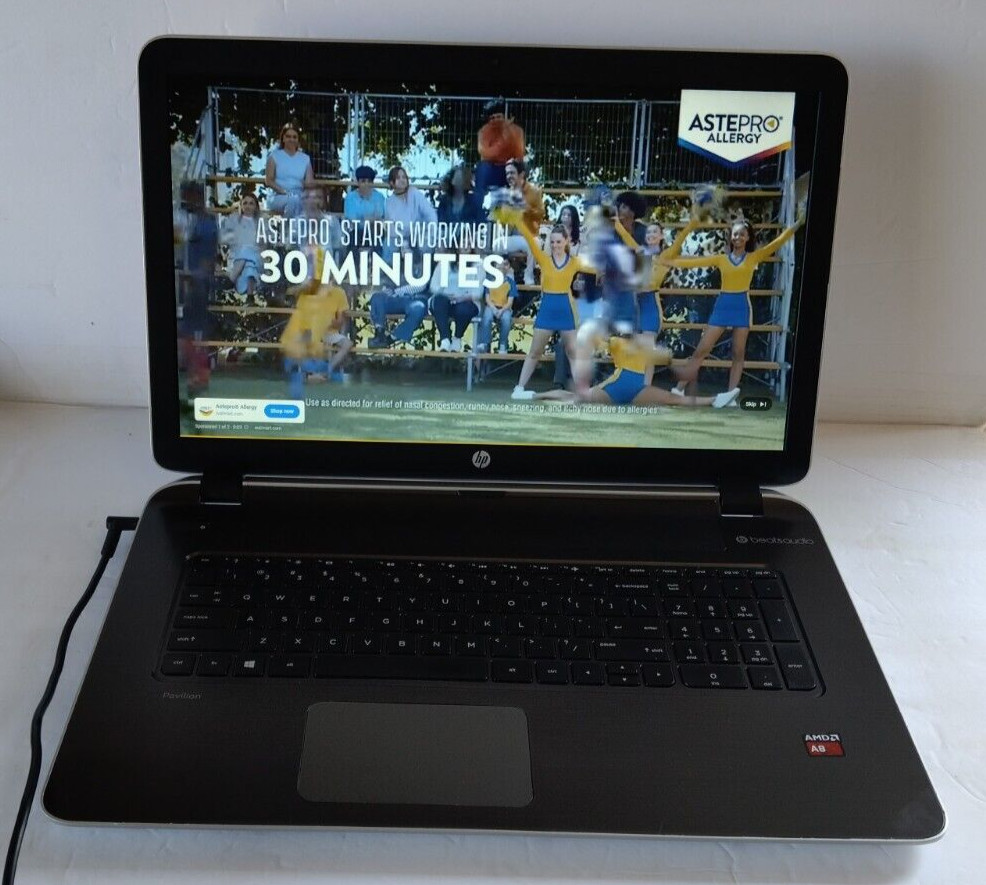 HP PAVILION 17″ AMD A8-6410 APU 2.00GHz 6GB 1 TB WIN 10 HOME