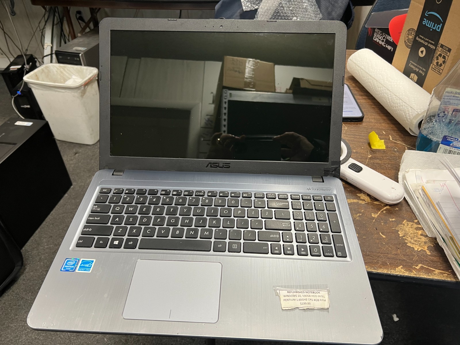 ASUS X540S INTEL PENTIUM @1.60GHz 4GB RAM NO HDD No OS Parts Only