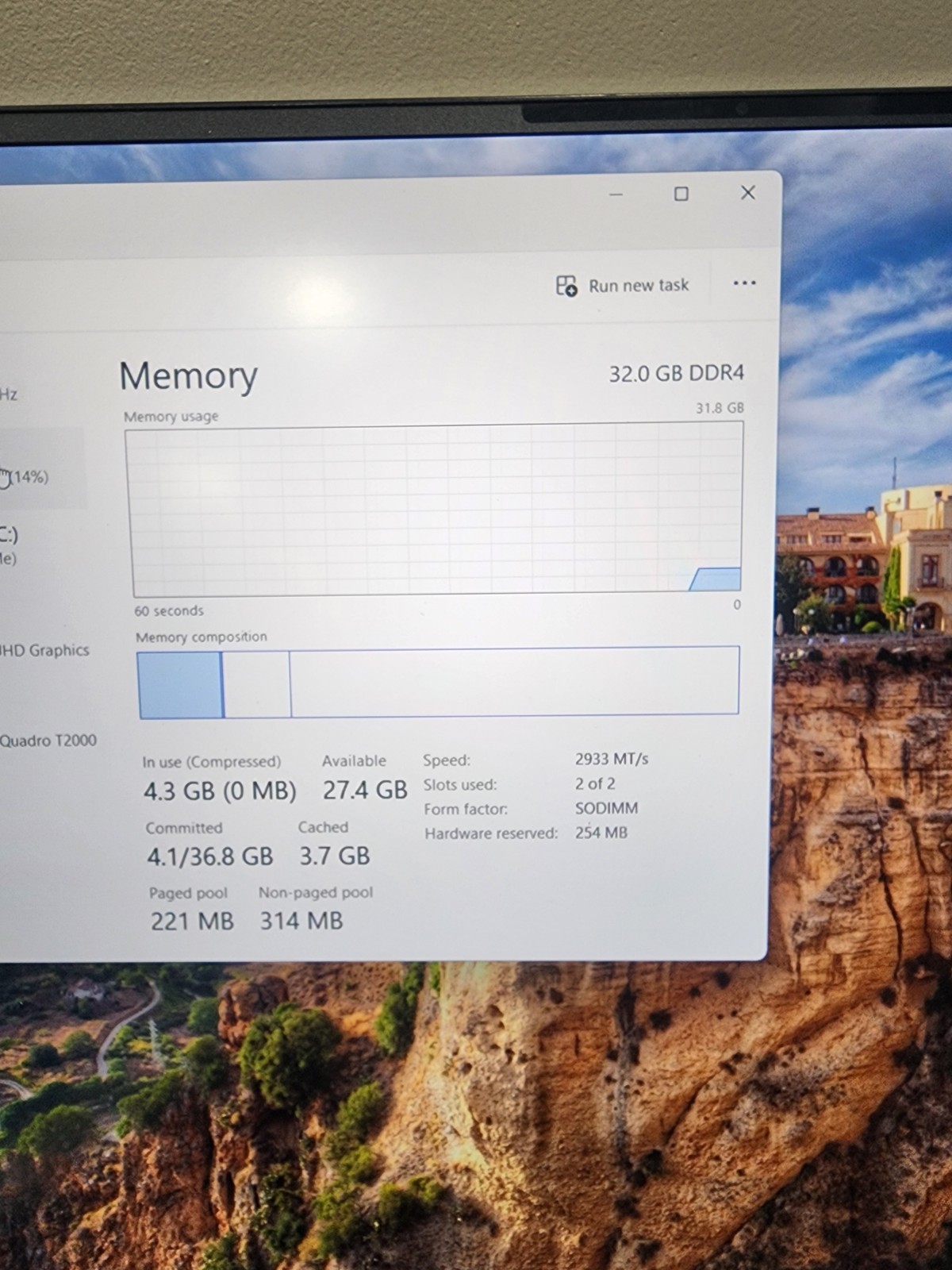 C Dell Precision 5750 i7-10750H – 32GB Ram – 512GB SSD – T2000 – NO AC SEE PICS