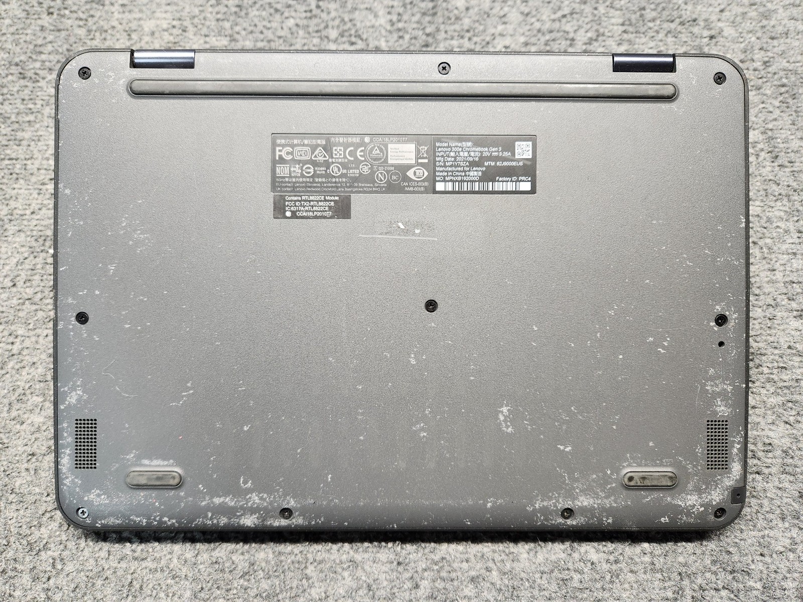 Lenovo Chromebook 300e Gen 3 11.6″ Laptop AMD 3015Ce 1.20GHz 4GB RAM 32GB SSD