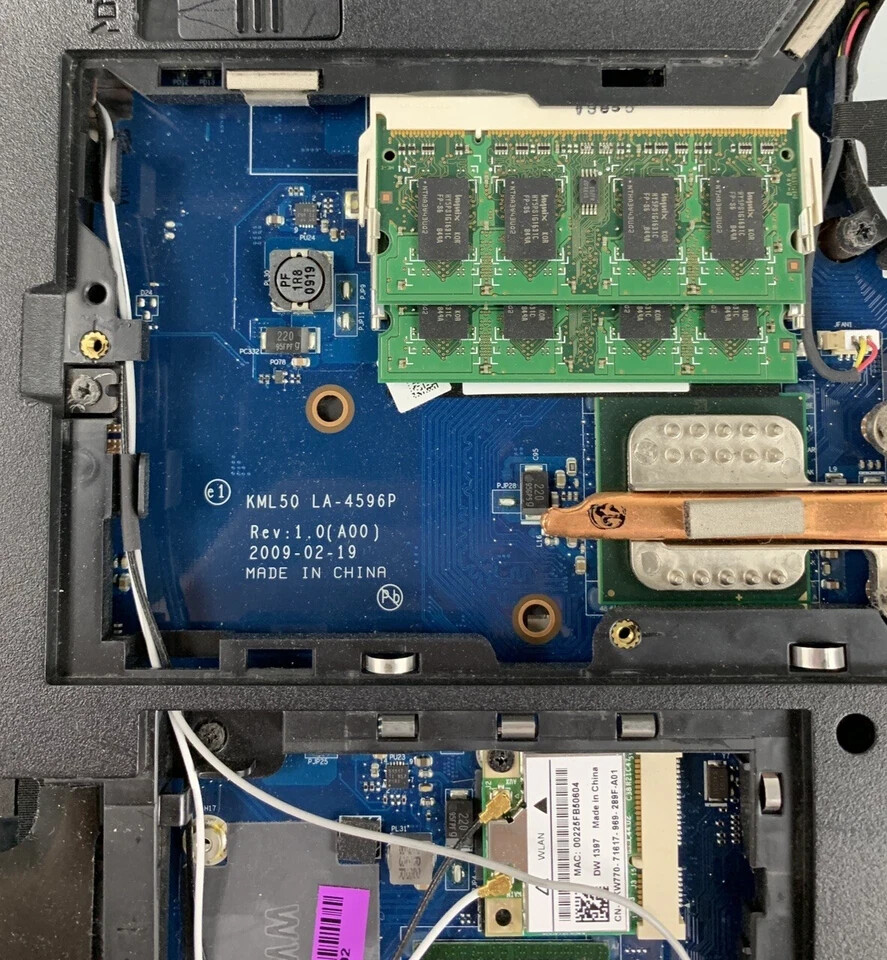 Dell Vostro 1520 Core 2 Duo No OS No HDD No Power Supply