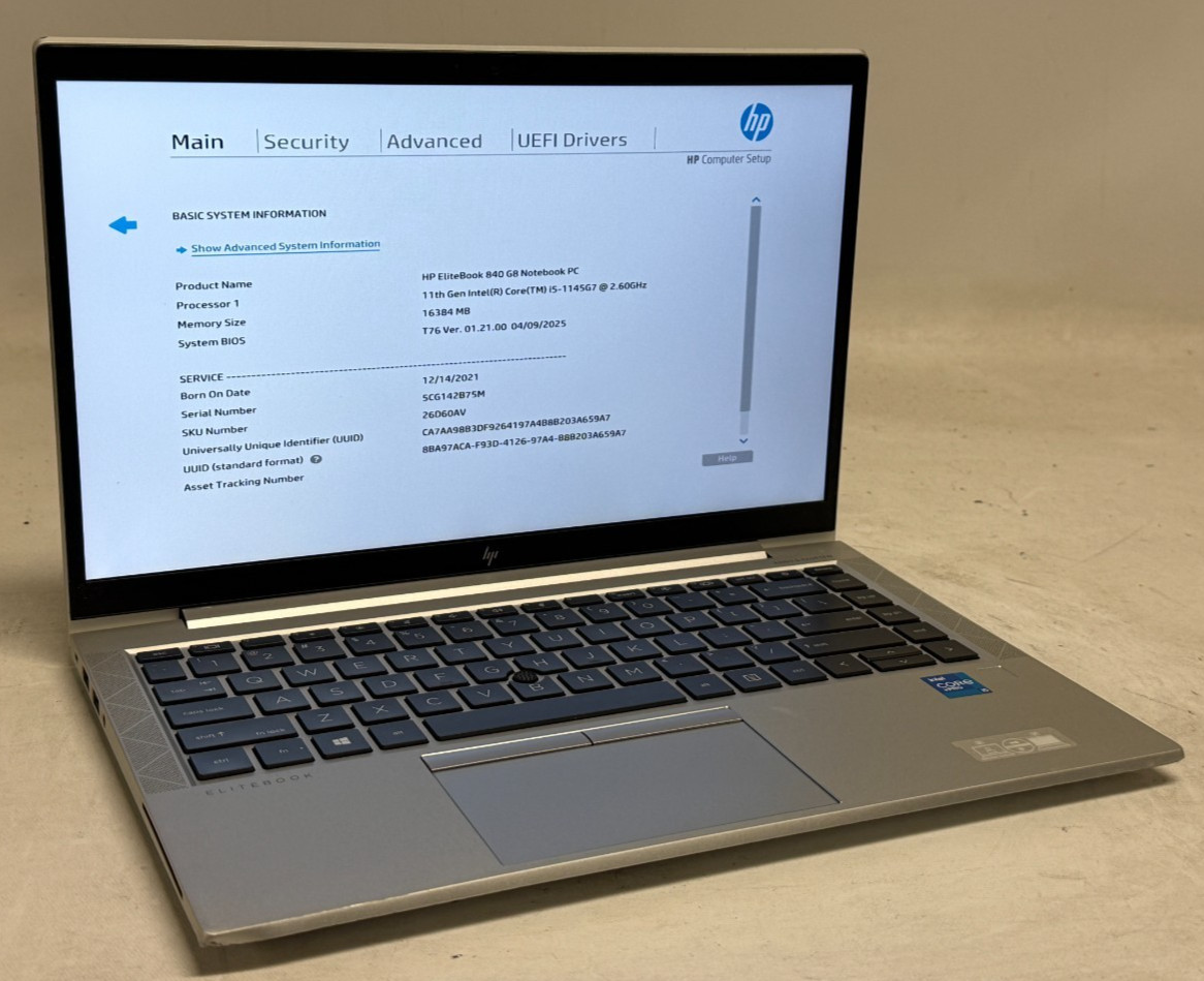HP EliteBook 840 G8 14″ (i5-1145G7 – 16GB RAM – 256GB SSD – Win11Home)