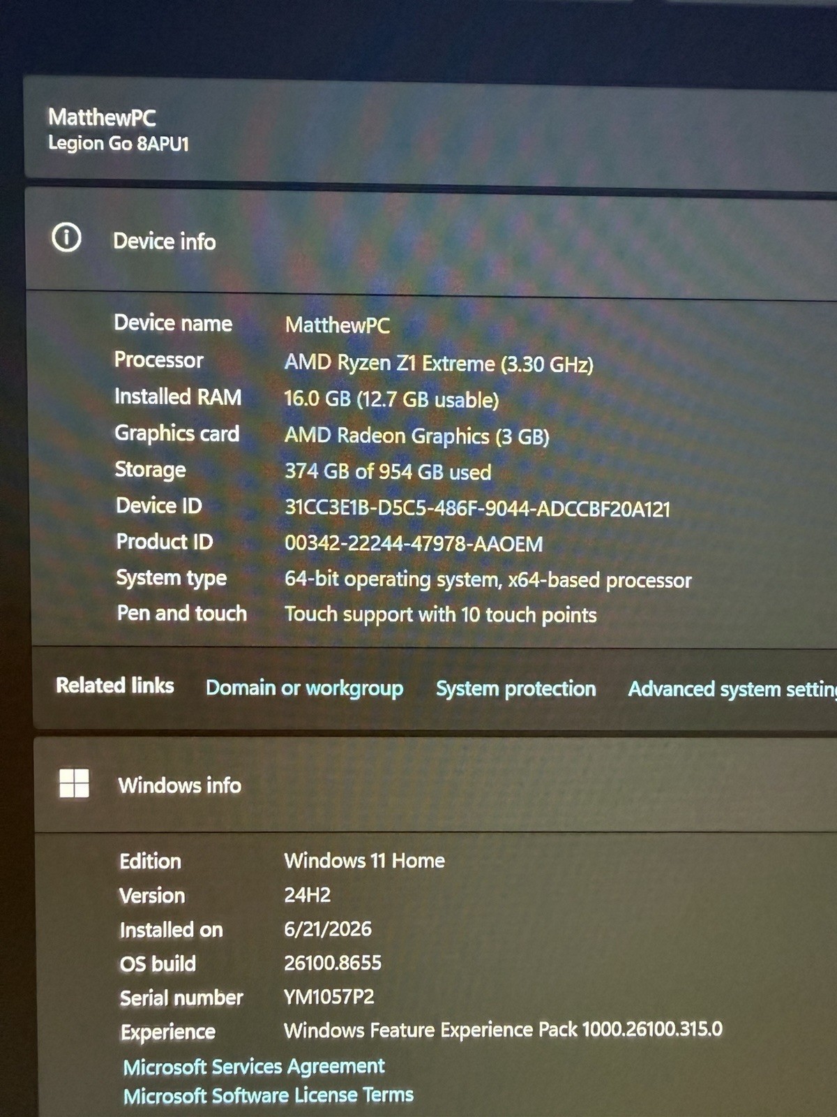 Lenovo Legion Go Z1 Extreme 8-in-1 Dock with 1TB SSD and 16GB RAM