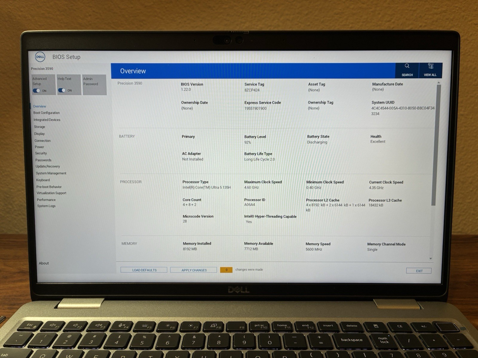 Dell Precision 3590 Ultra 5 8GB DDR5 256GB SSD Win 11 15.6” FHD WIN 11 Warranty!